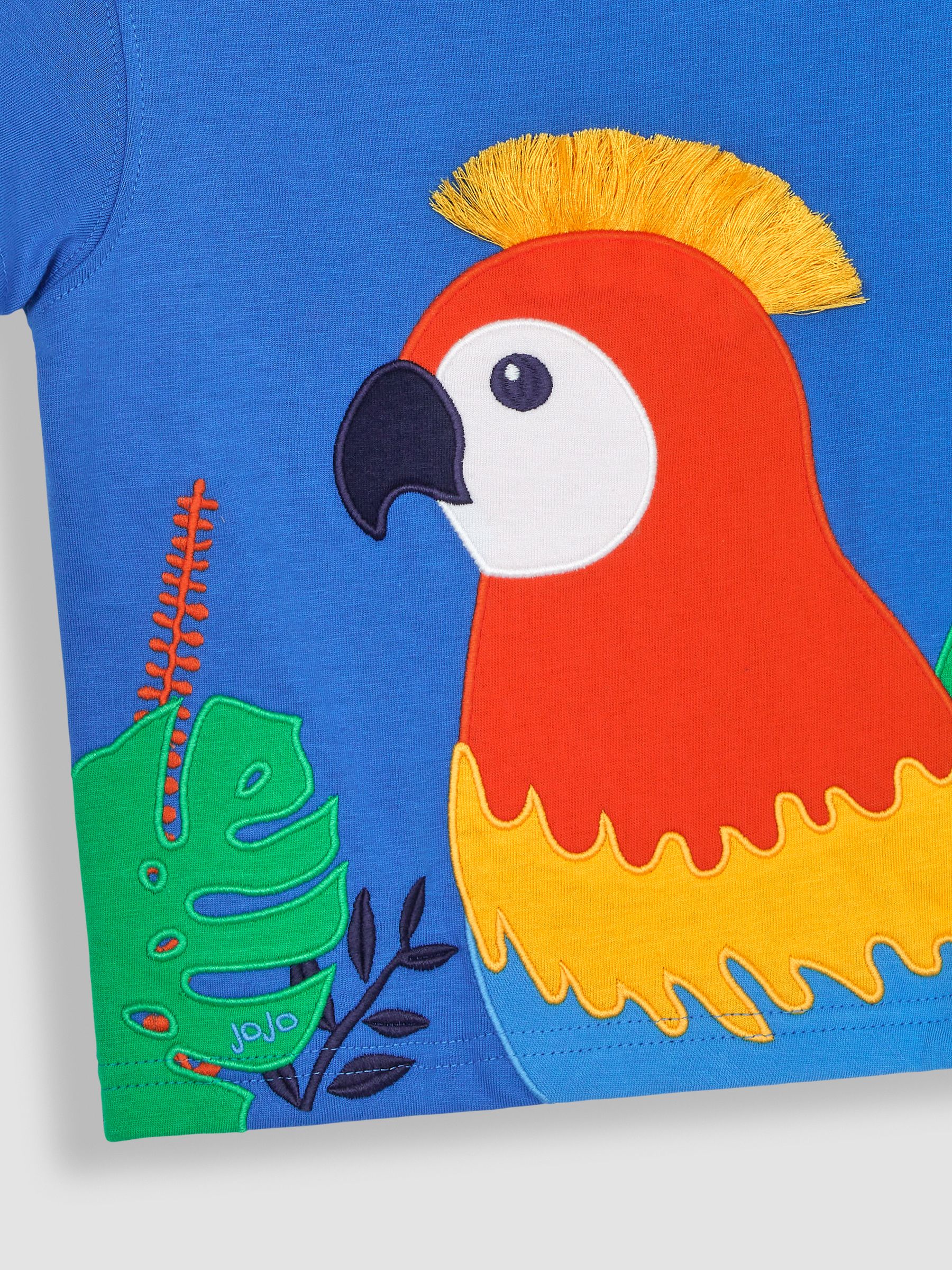 Cobalt Tropical Bird Interactive Appliqué T-Shirt - Image 3 of 3