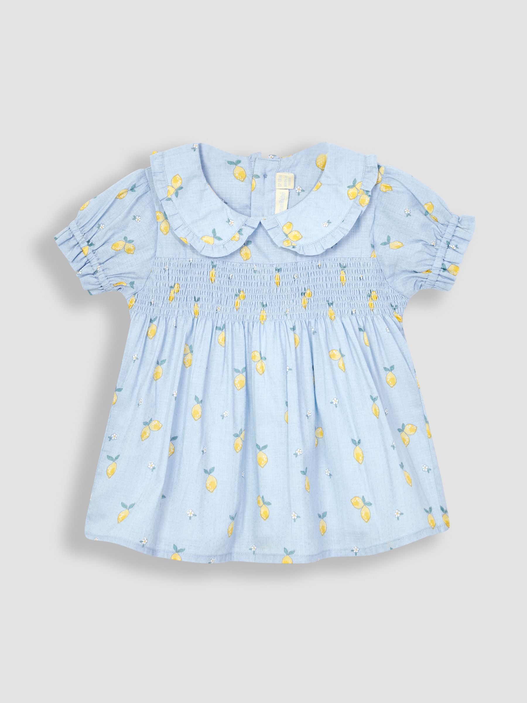 Blue Lemon Floral Peter Pan Smocked Top - Image 1 of 3