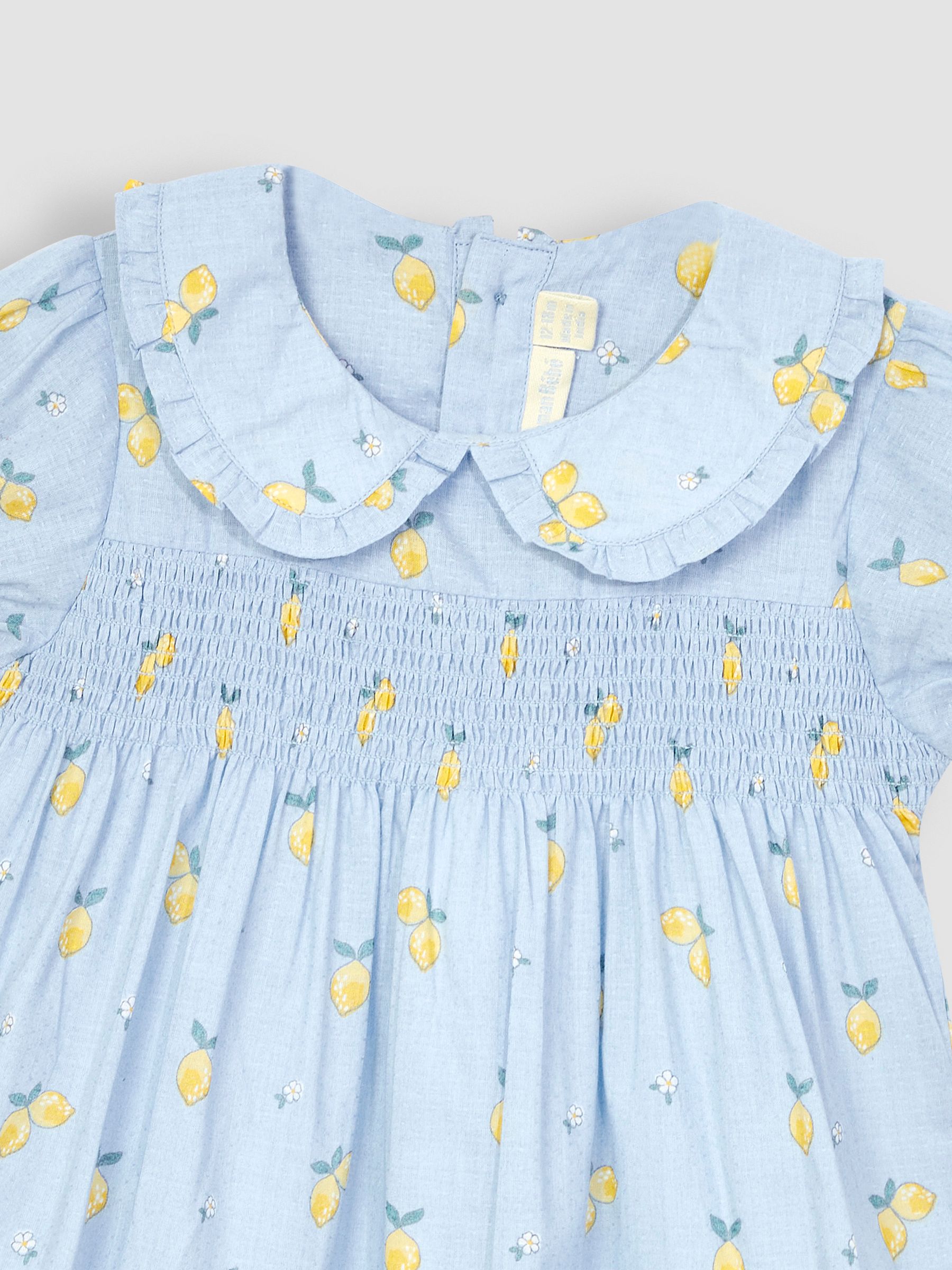 Blue Lemon Floral Peter Pan Smocked Top - Image 2 of 3