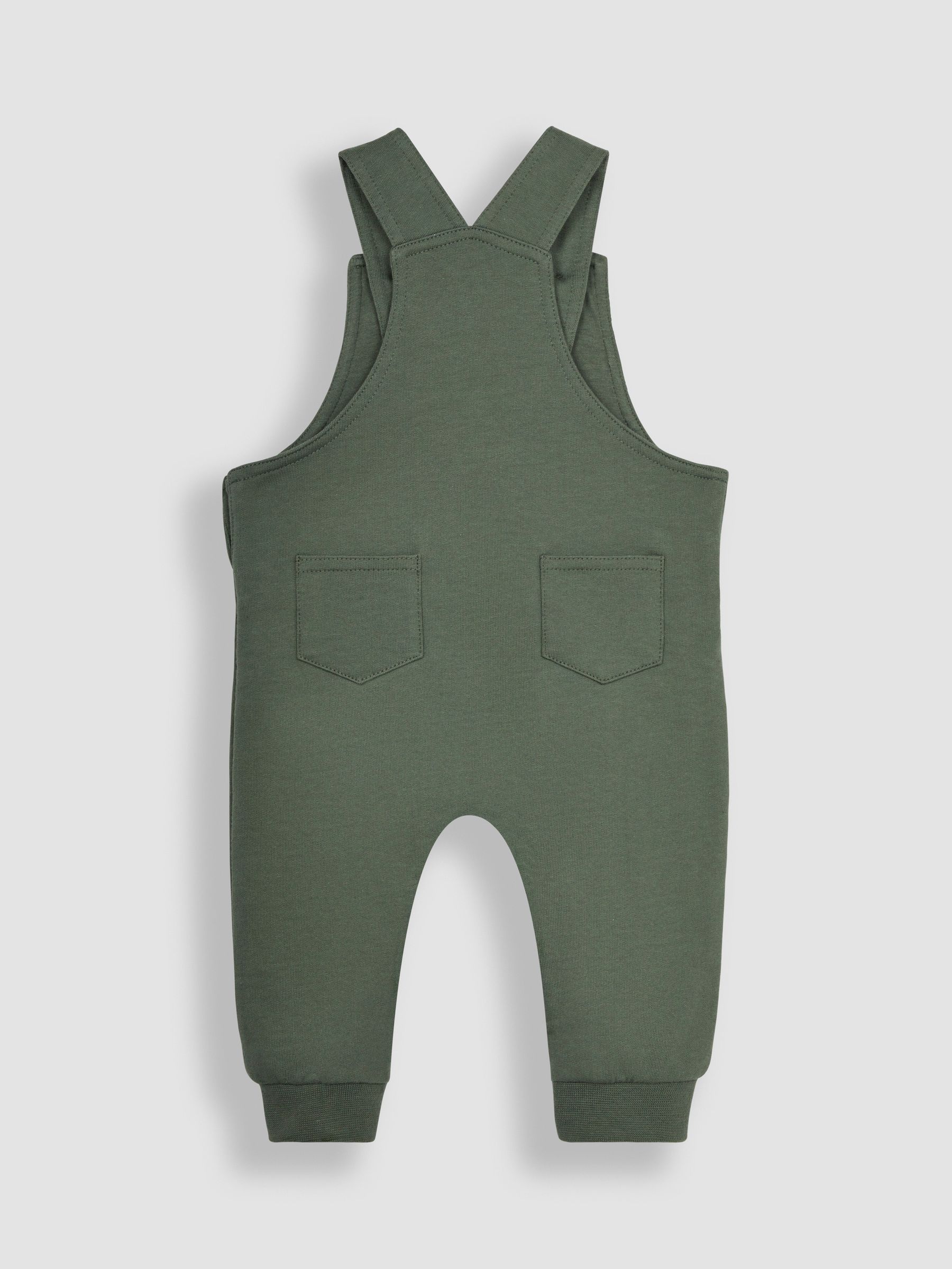 Khaki Green Appliqué Trouser Dungarees & T-Shirt Set - Image 5 of 7