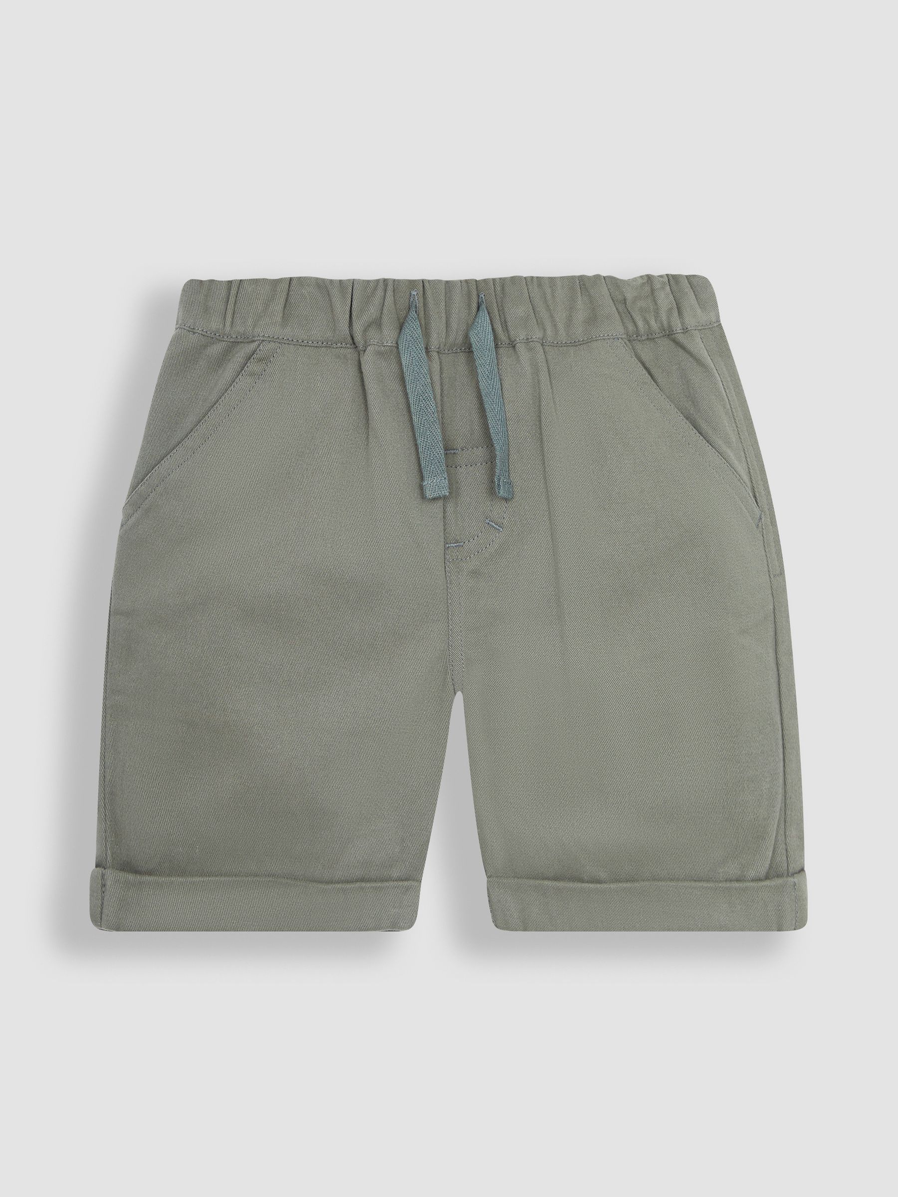 Khaki Green Jungle Animals Printed Shirt & Shorts Set - Image 3 of 5