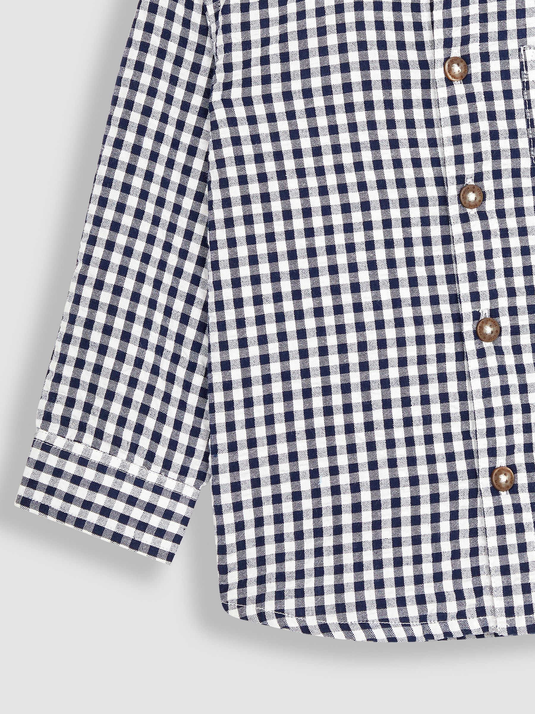 Navy Gingham Long Sleeve Shirt - Image 3 of 3