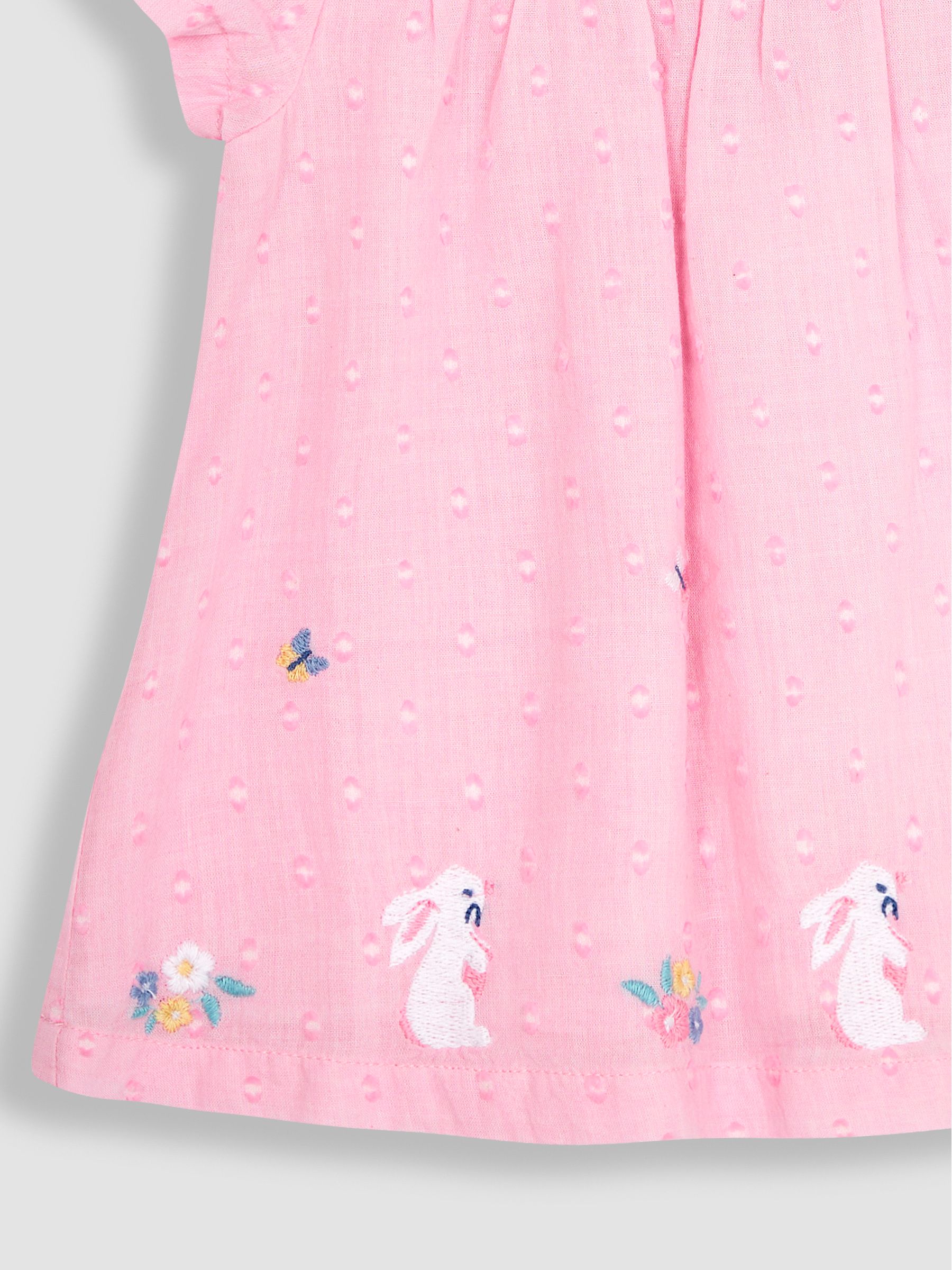 Pink Bunny 2-Piece Appliqué Blouse & Leggings Set - Image 5 of 5