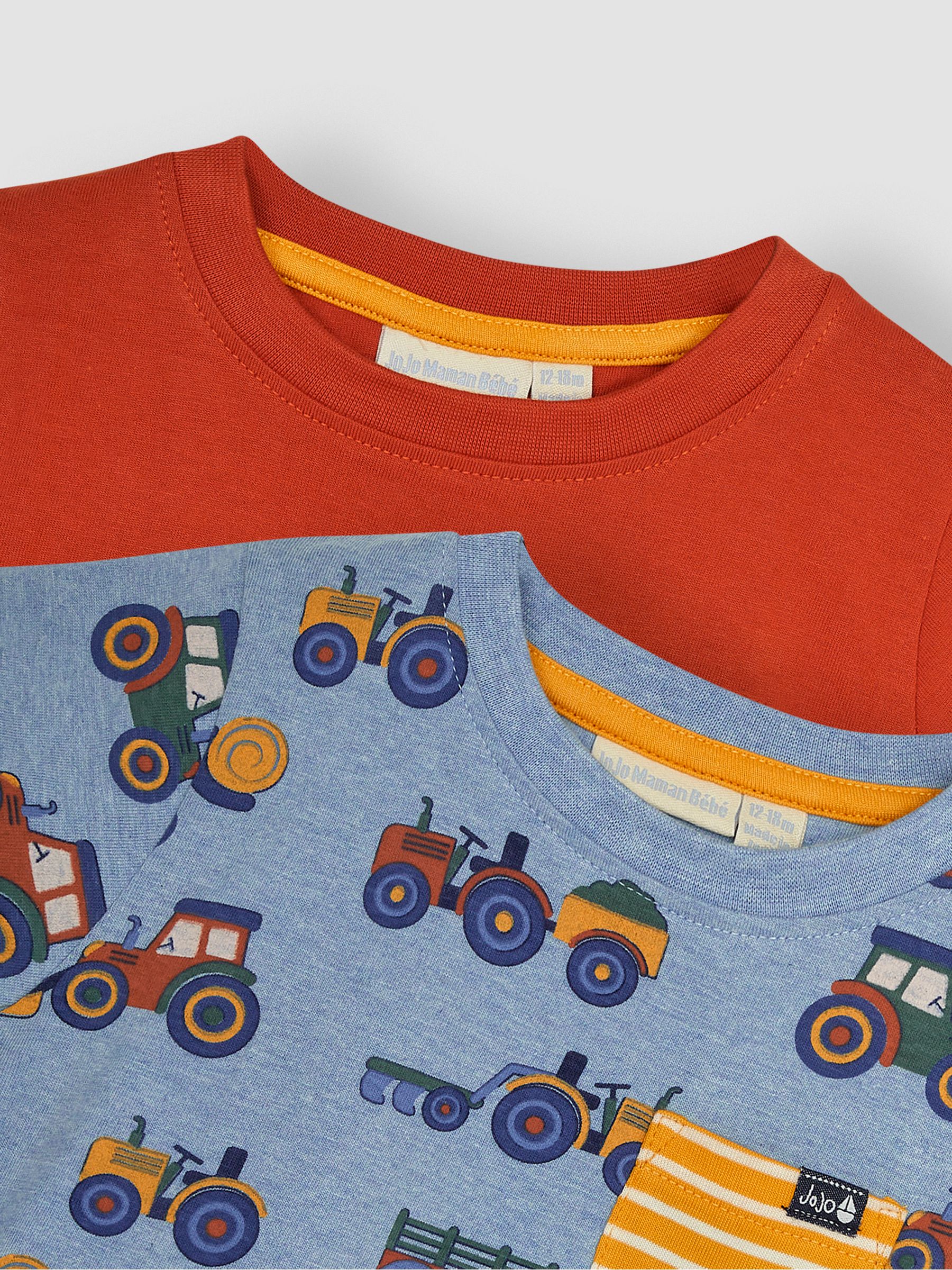 Blue Farm Vehicles 2-Pack Pocket T-Shirts - Image 4 of 6