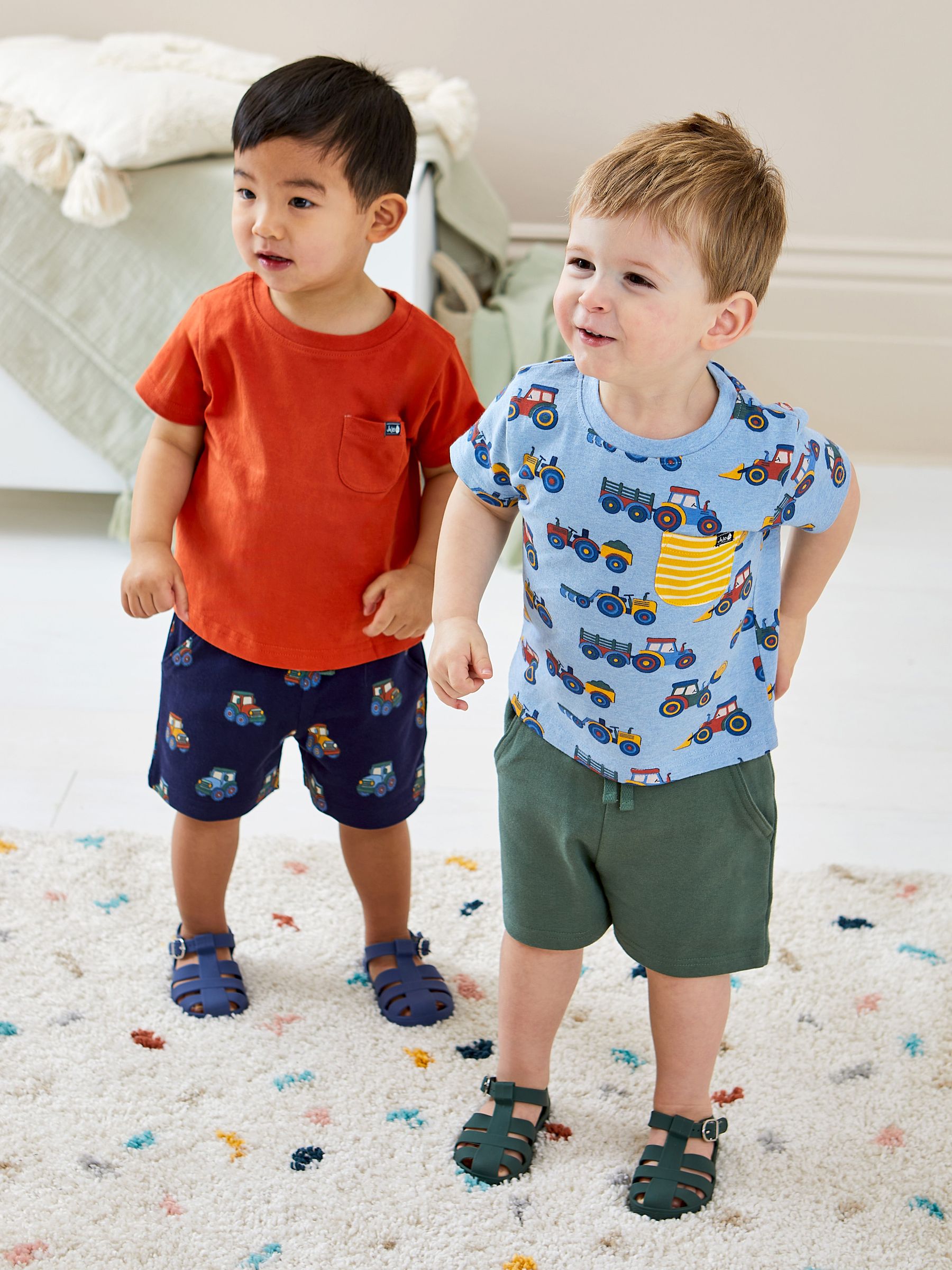 Blue Farm Vehicles 2-Pack Pocket T-Shirts - Image 5 of 6