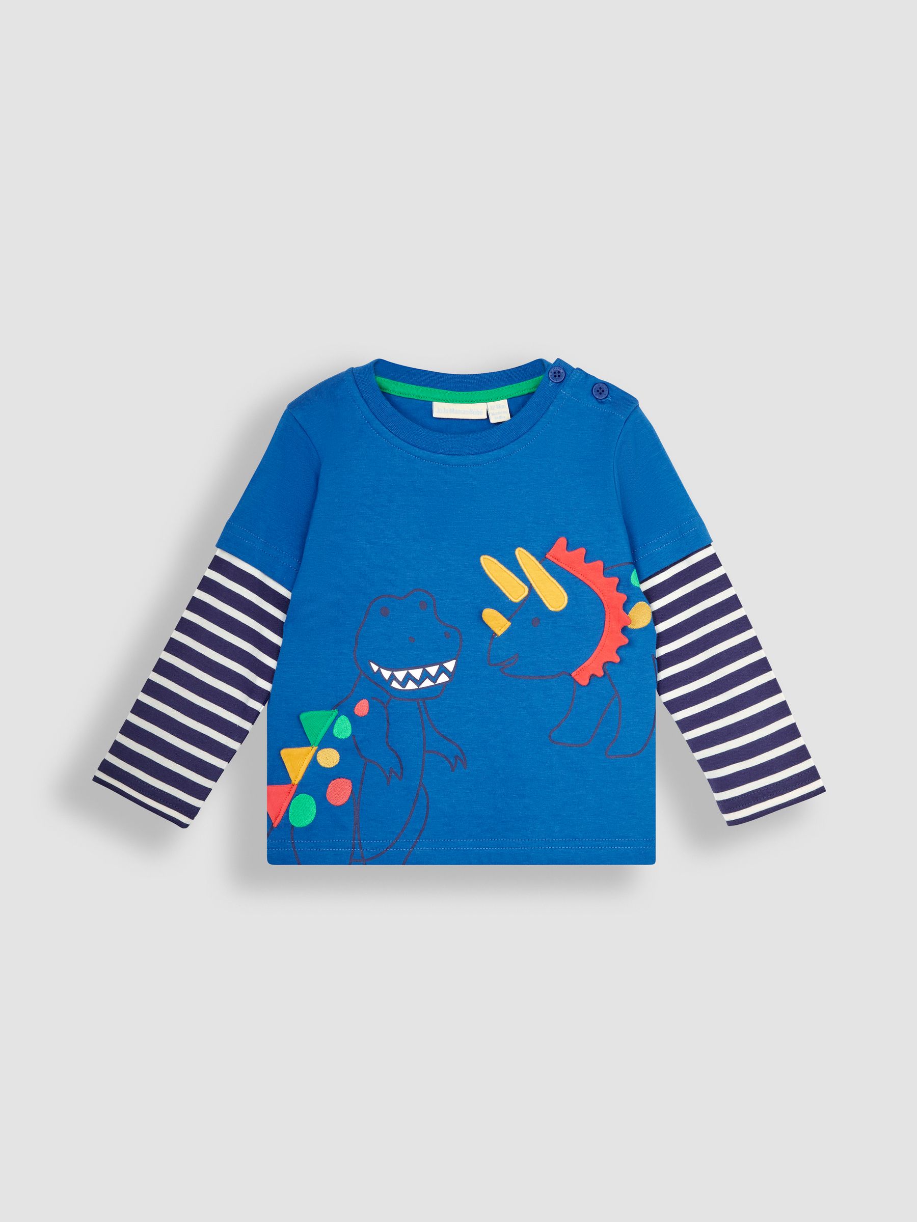 Cobalt Blue Dino Appliqué Top - Image 1 of 3