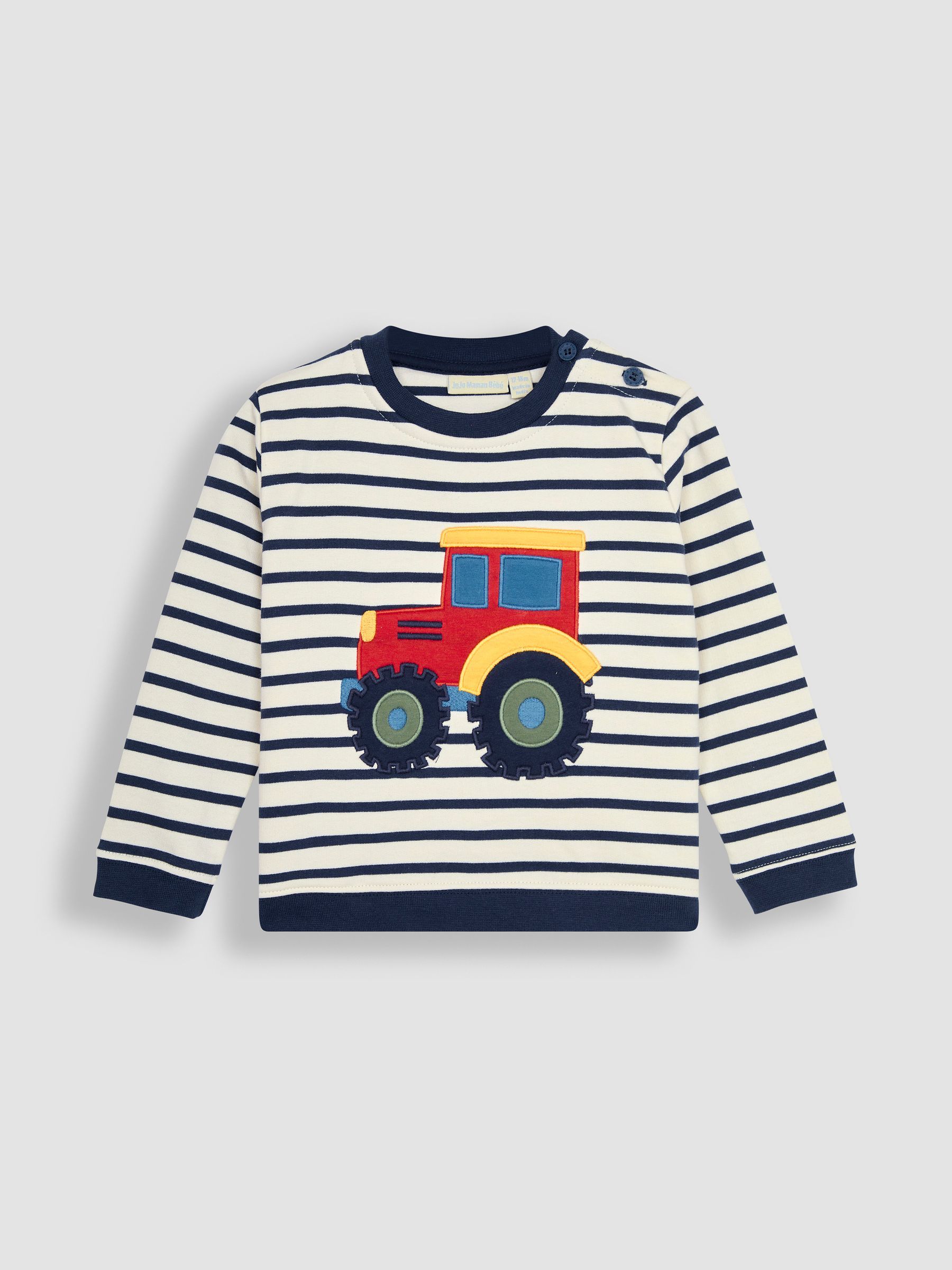 Navy Tractor Appliqué Sweatshirt - Image 2 of 4