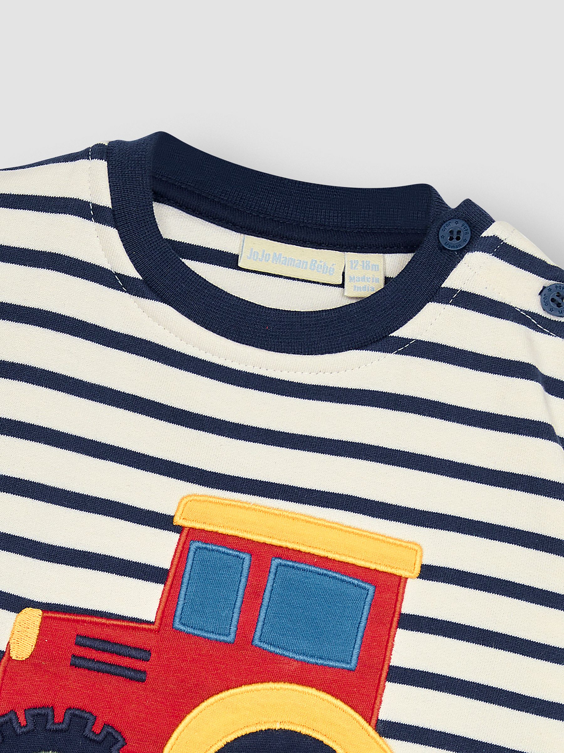 Navy Tractor Appliqué Sweatshirt - Image 3 of 4
