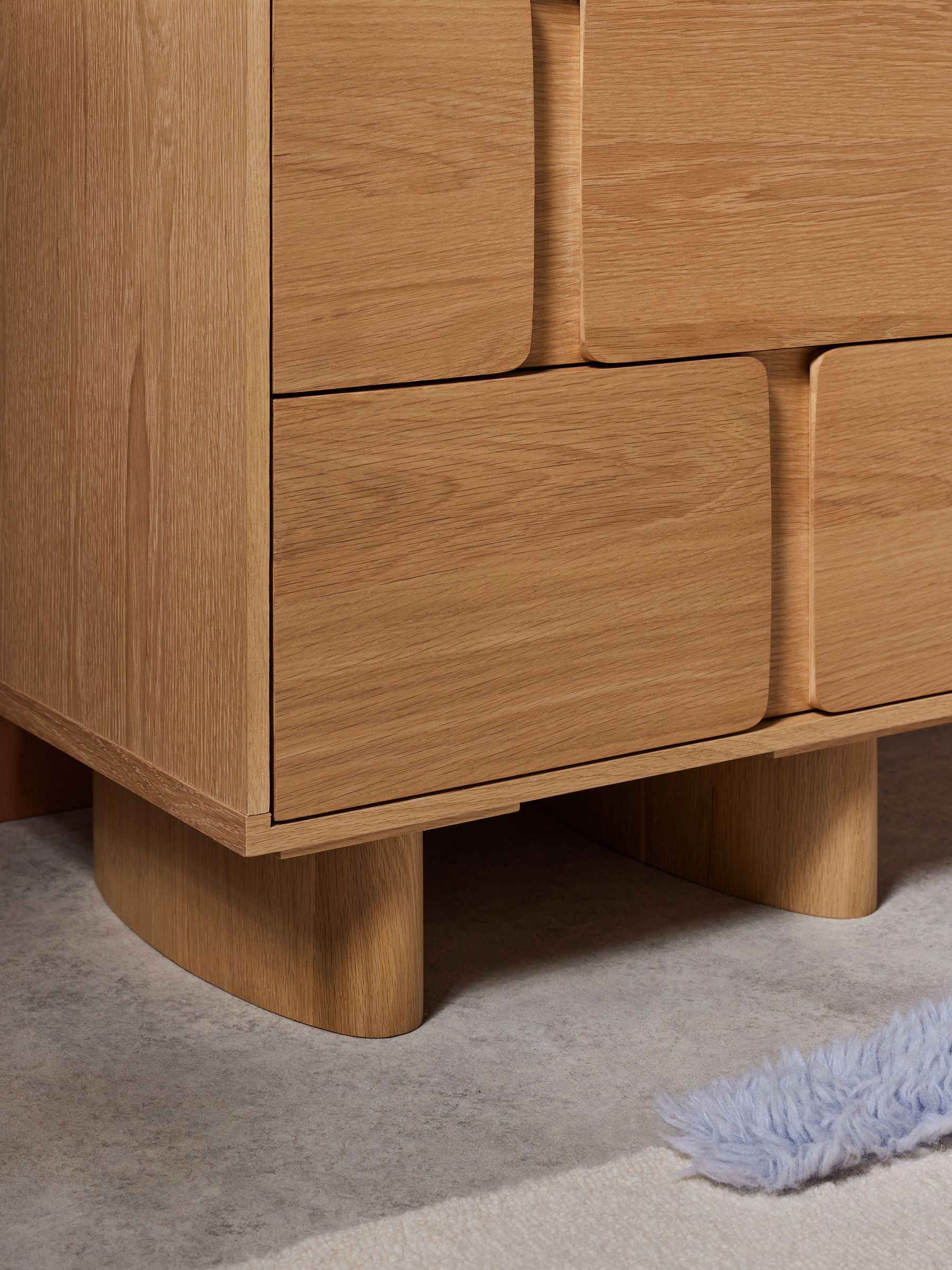 Cory 2 Drawer Bedside Table in Oak - Image 2 of 4