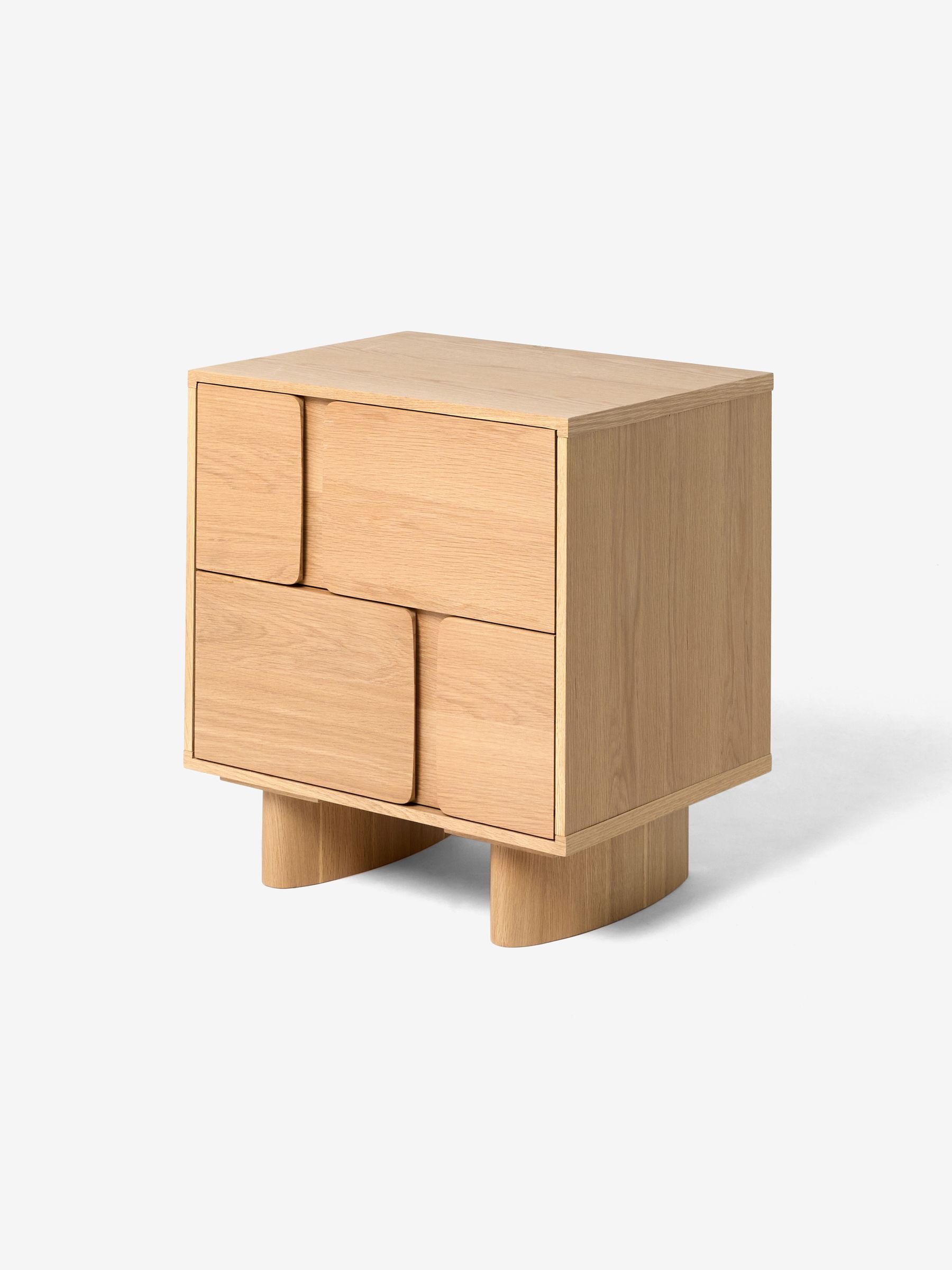 Cory 2 Drawer Bedside Table in Oak - Image 4 of 4