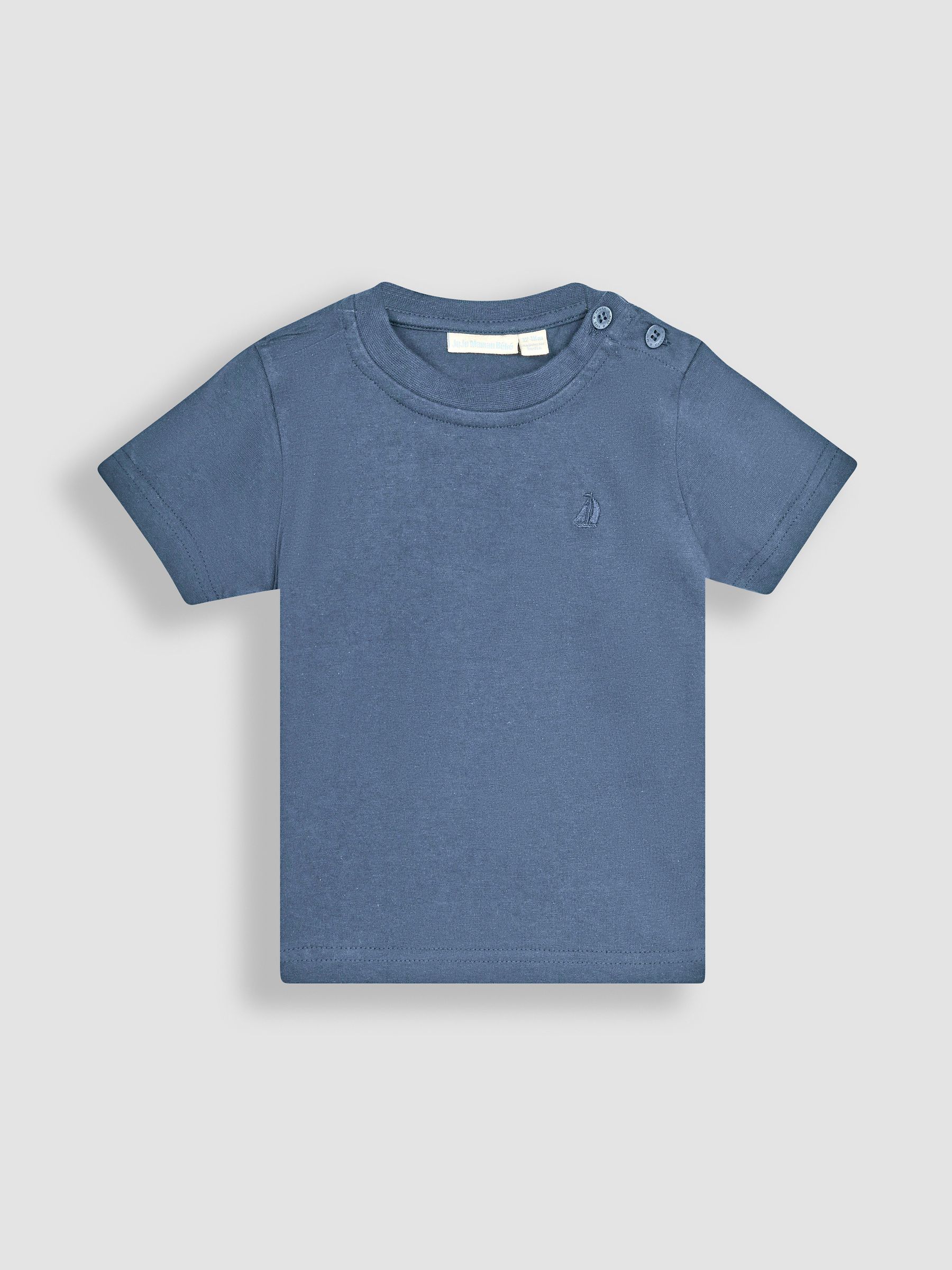 Denim Blue Plain 2-Pack T-Shirts - Image 2 of 5