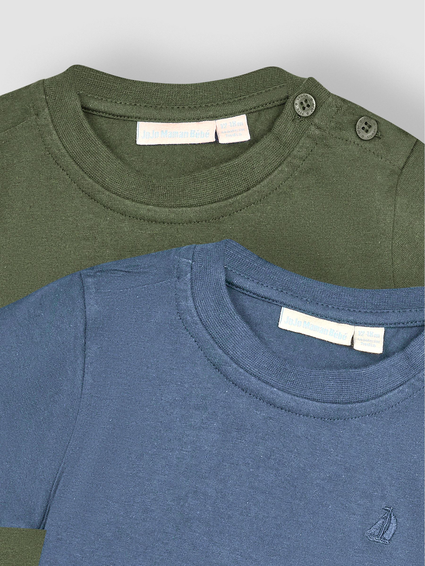 Denim Blue Plain 2-Pack T-Shirts - Image 4 of 5