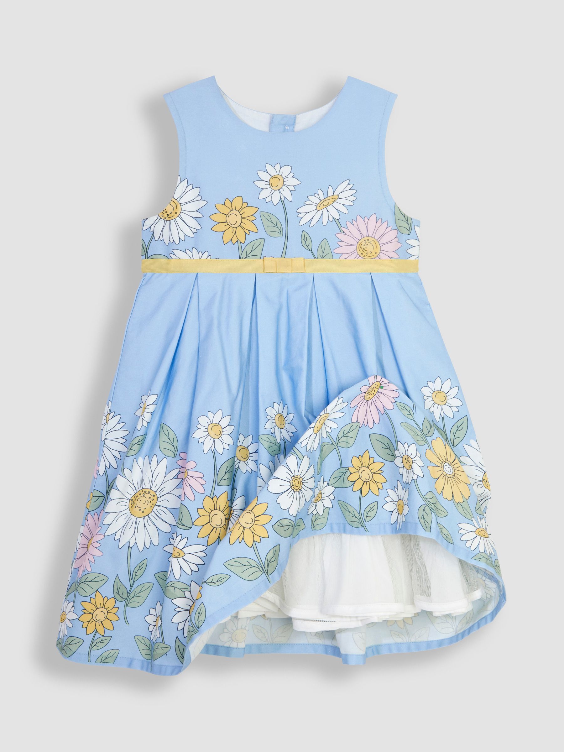 Blue Sunflower Pretty Pleated Party Dress - Image 2 of 3