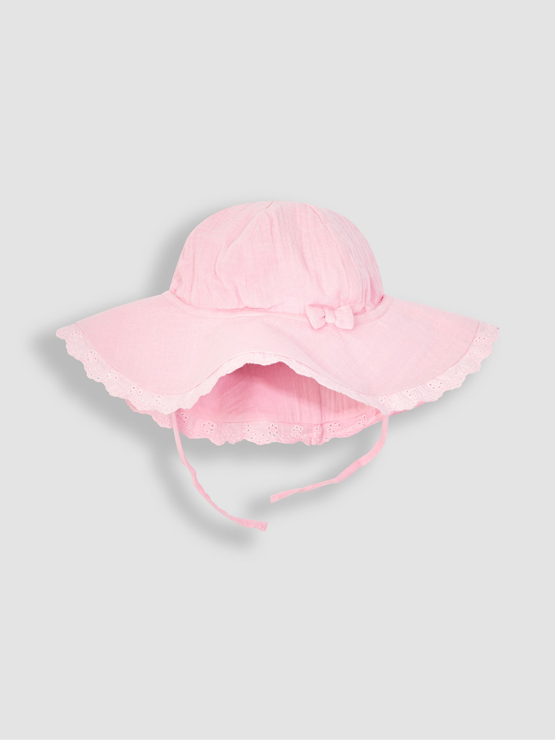 Pink Mouse 2-Piece Broderie Cheesecloth Dress & Hat Set - Image 4 of 5