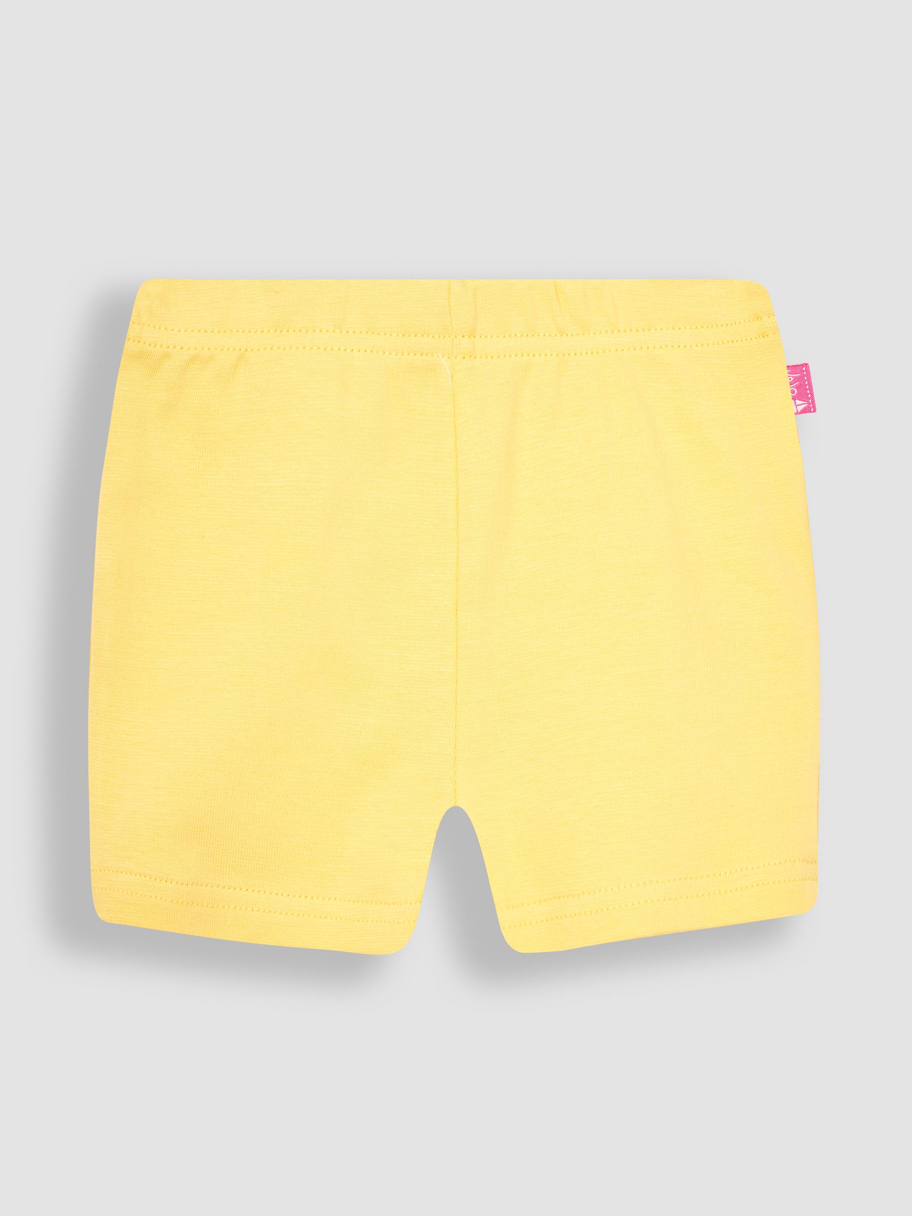 2-Piece Crinkle Cotton Lemon Top & Shorts Set in White - Image 3 of 4