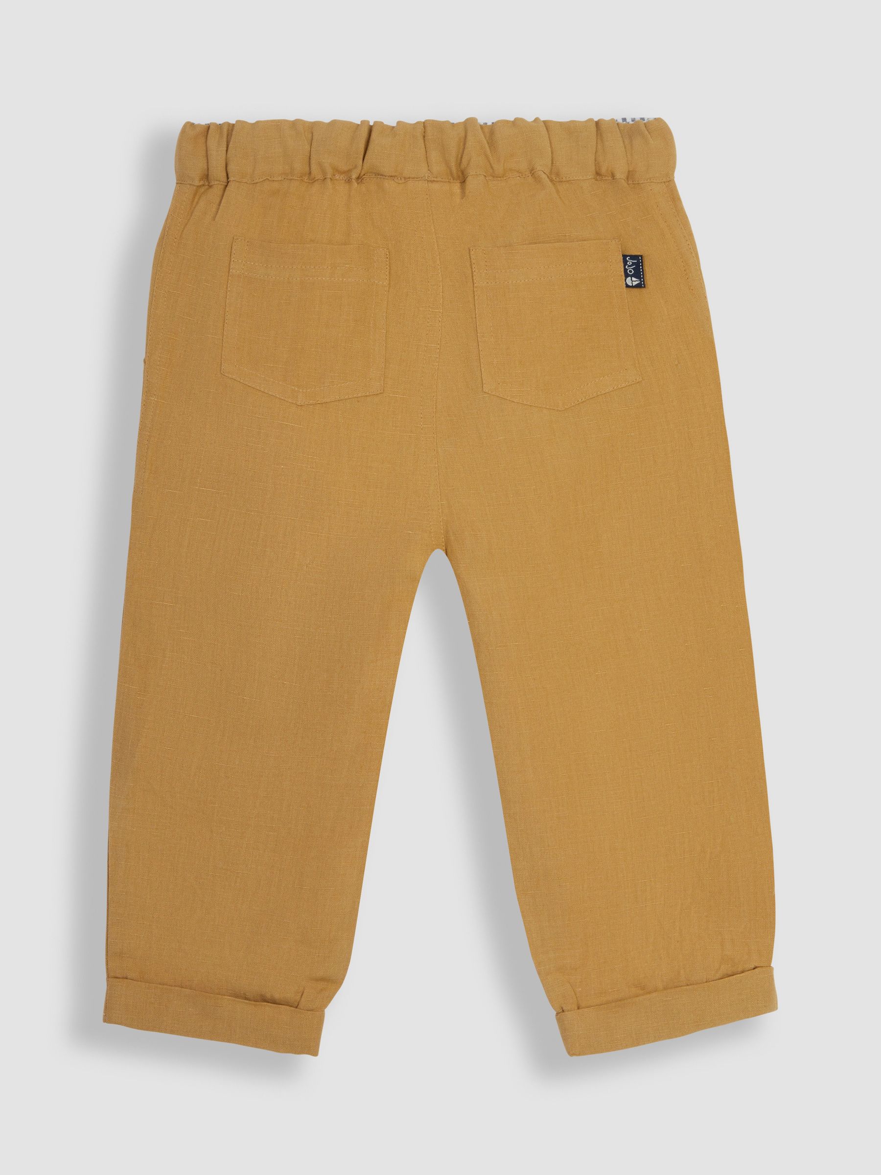 Camel Cotton Linen Summer Trousers - Image 3 of 4