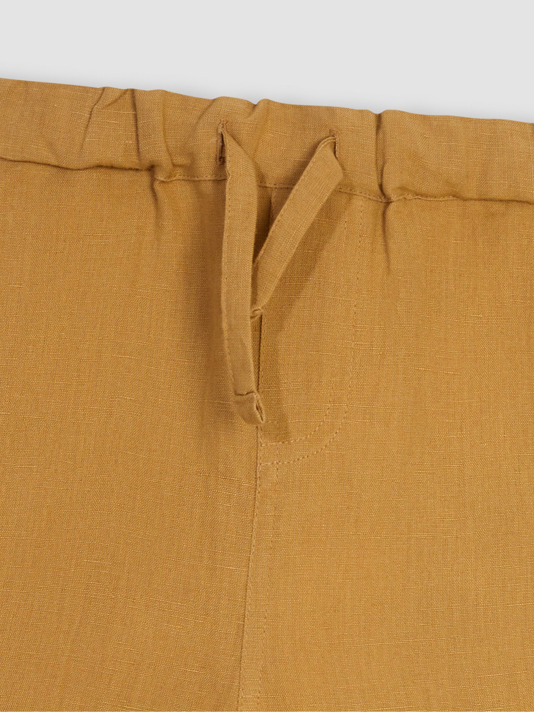 Camel Cotton Linen Summer Trousers - Image 4 of 4