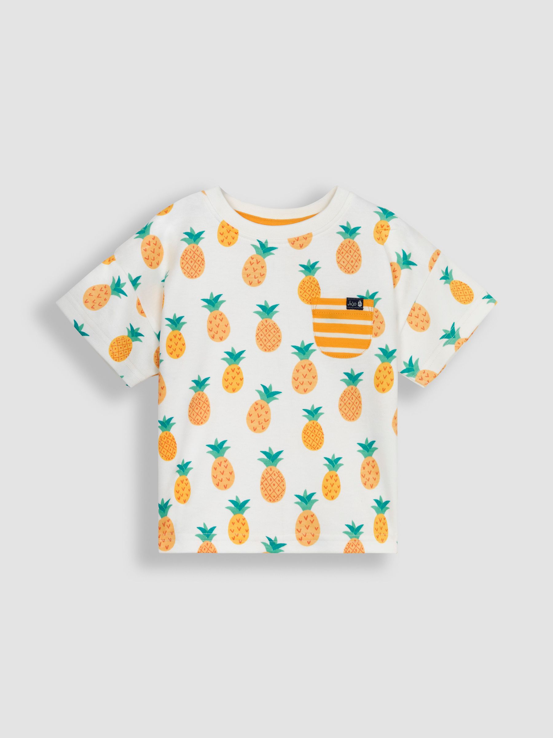 Ecru Pineapple 2-Pack Pocket T-Shirts - Image 2 of 3