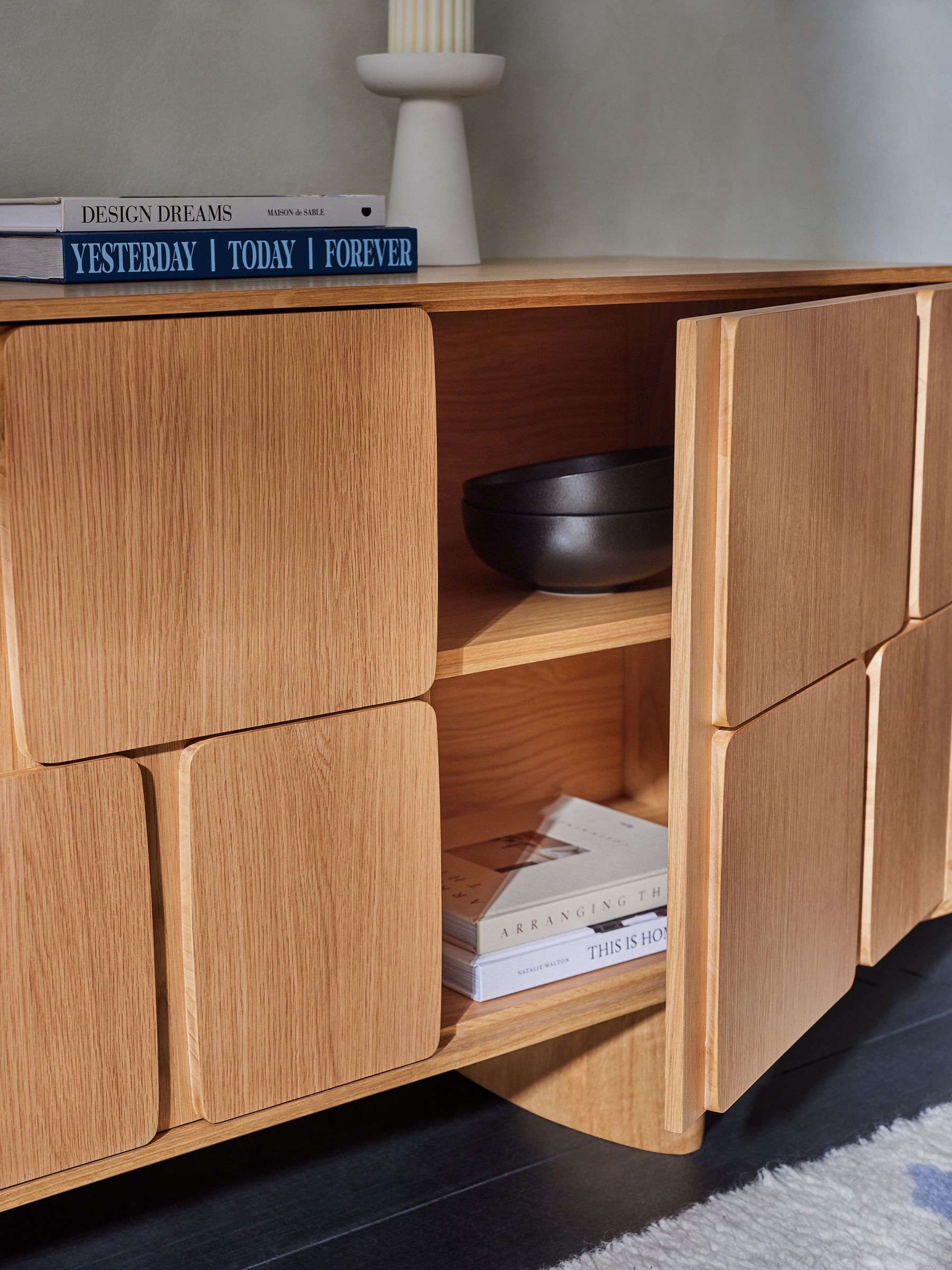 Cory Large Sideboard in Oak - Image 2 of 3 Cory Large Sideboard in Oak - Image 2 of 3