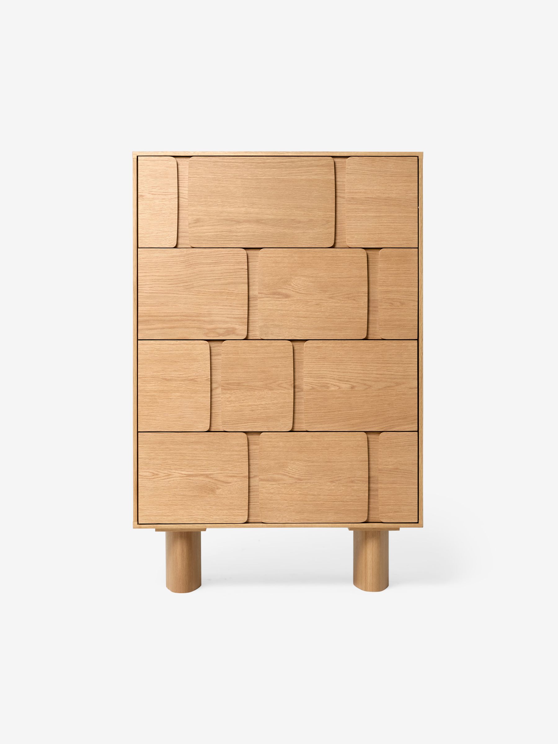 Cory Chest of 4 Drawer Drawers in Oak - Image 3 of 3