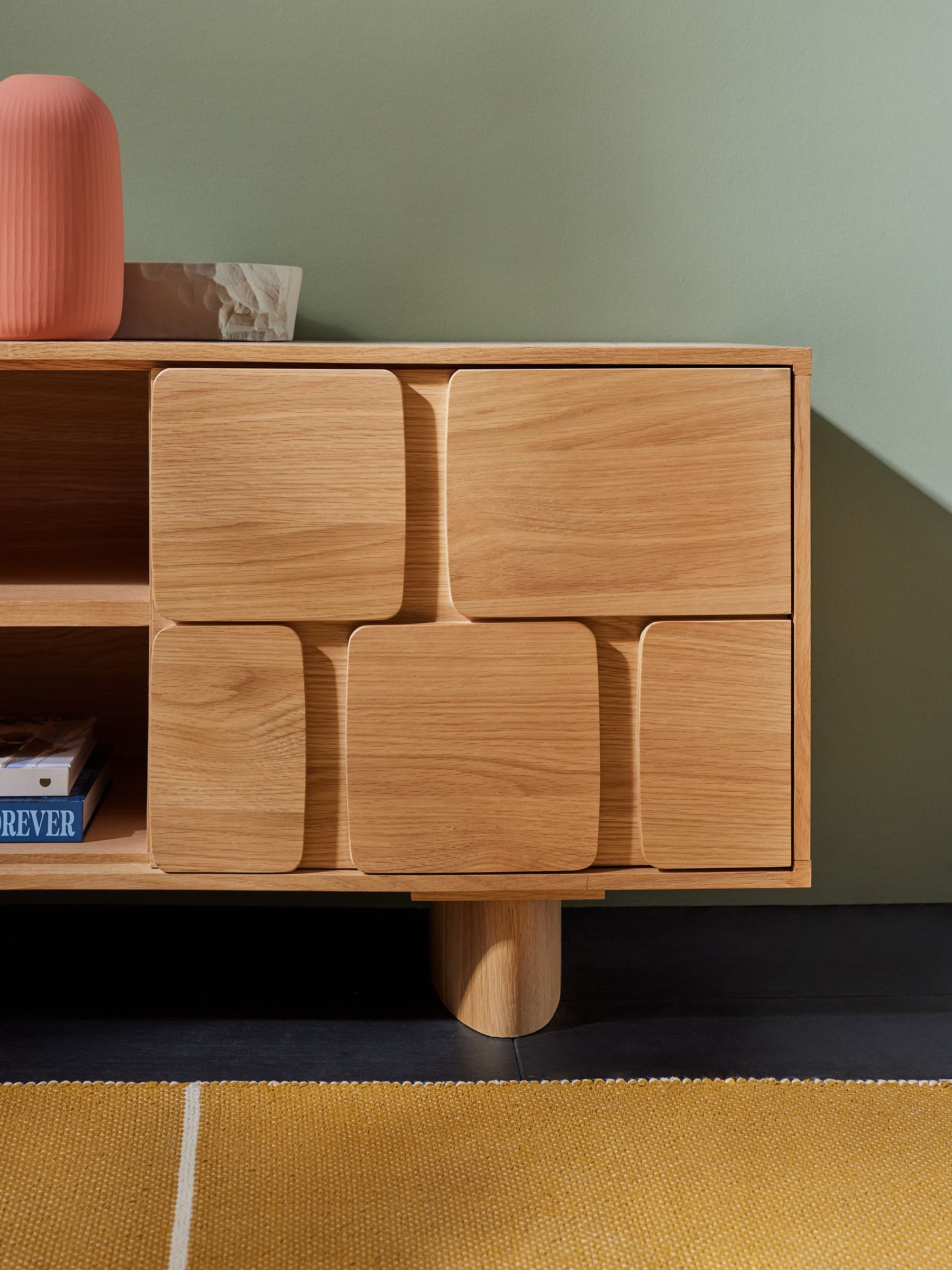 Cory TV Unit in Oak - Image 3 of 3