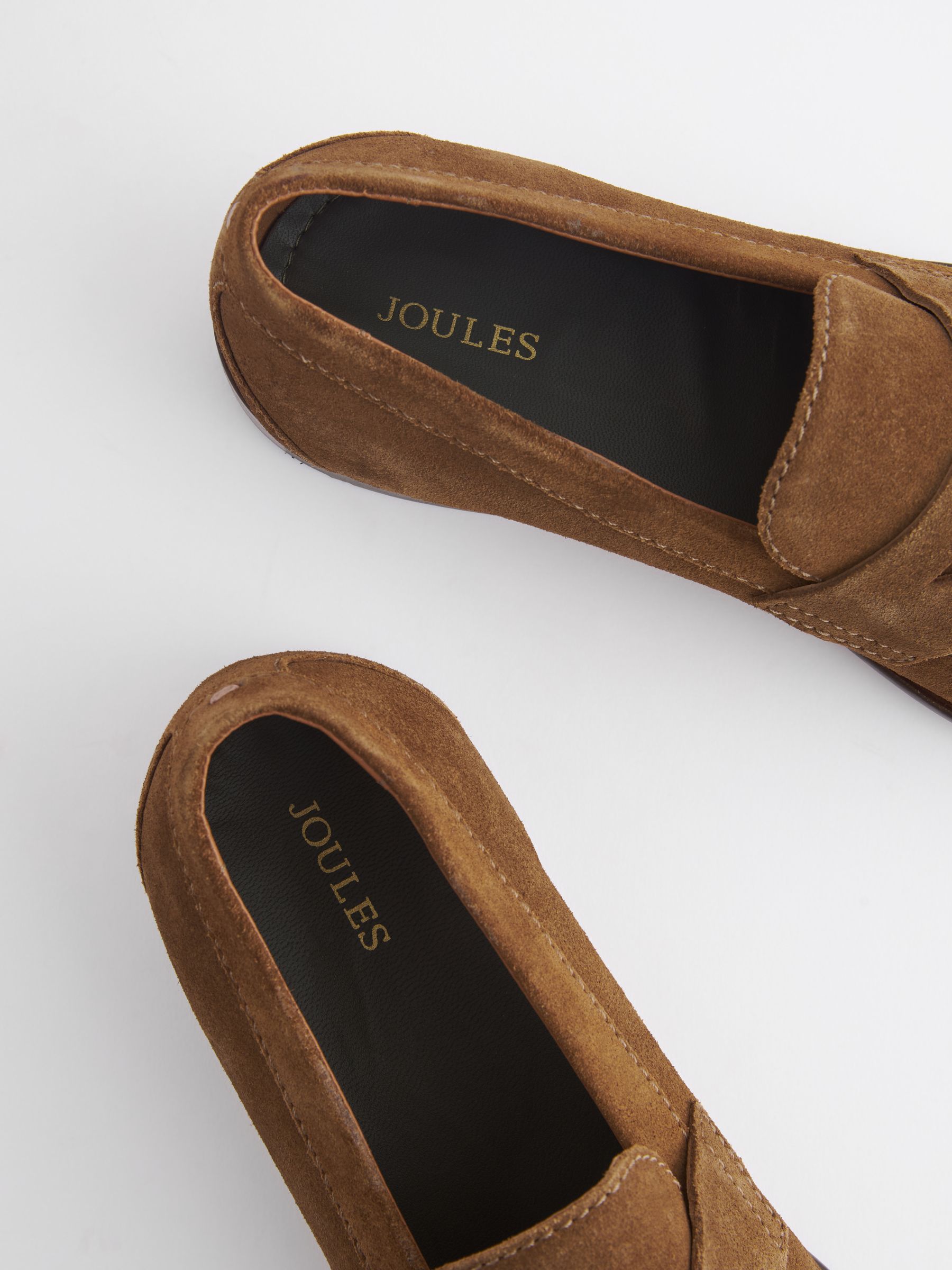 Brown Suede Penny Loafers - Image 5 of 6