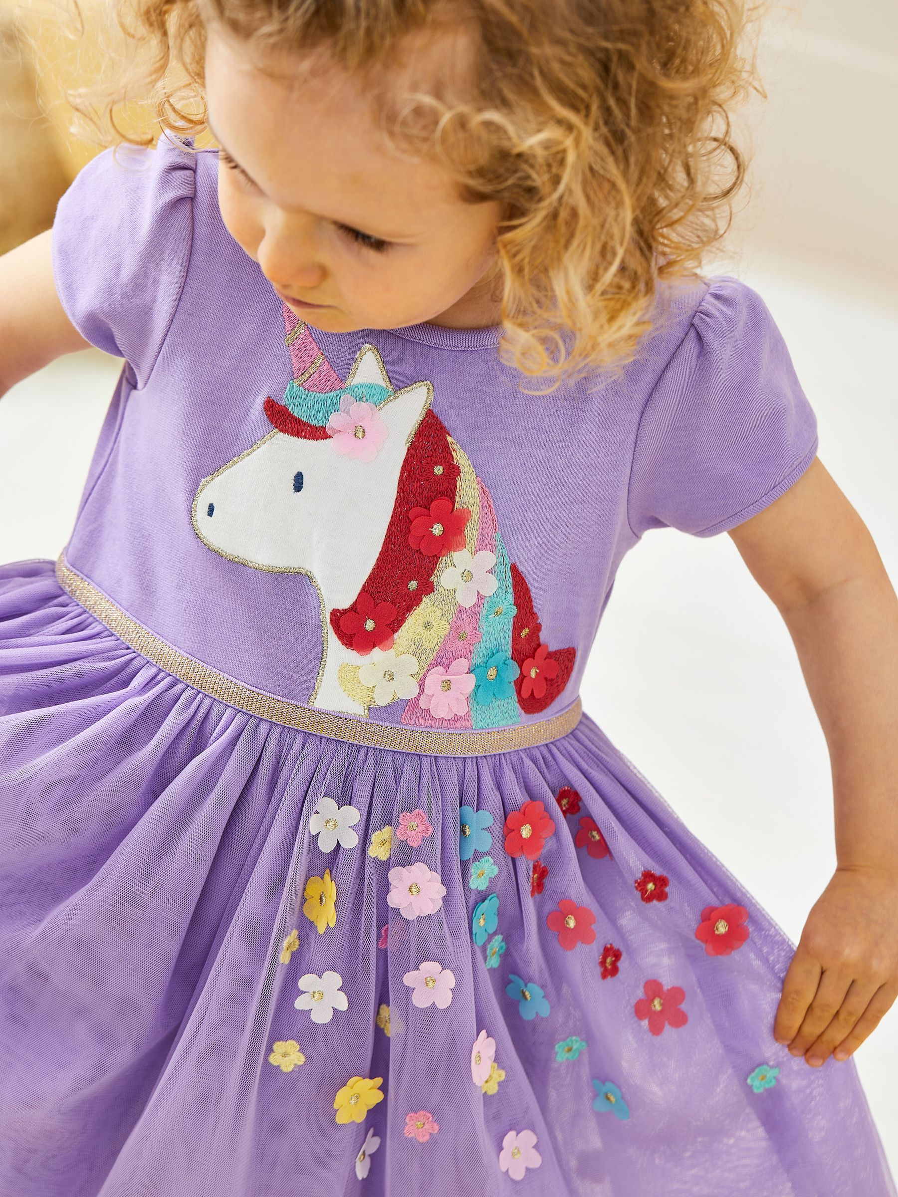 Lilac Pretty Unicorn Tulle Party Dress - Image 2 of 5