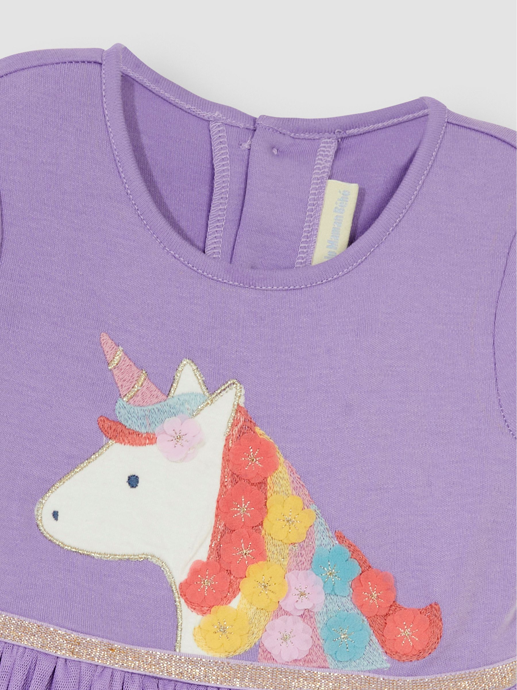 Lilac Pretty Unicorn Tulle Party Dress - Image 4 of 5