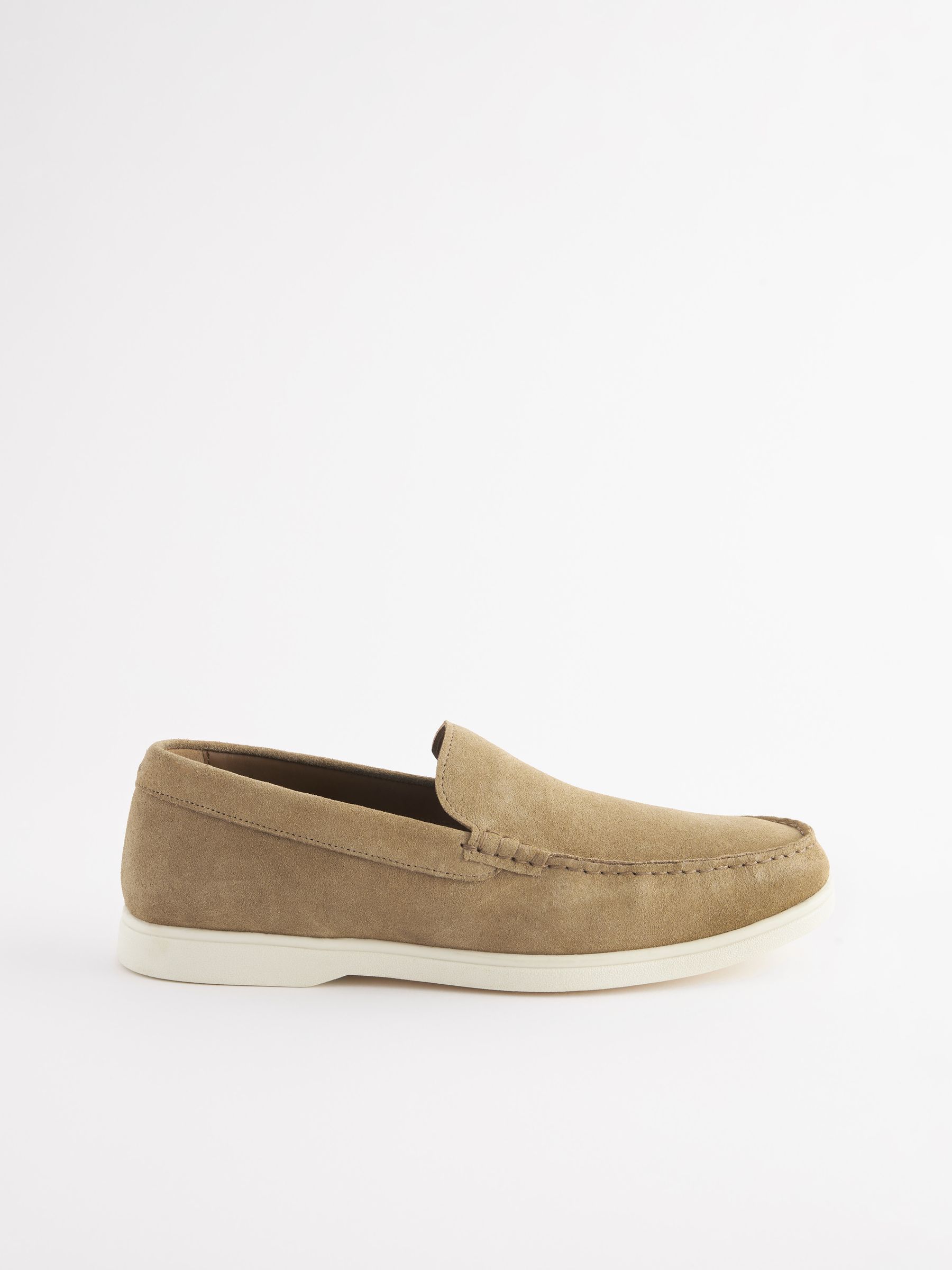 Tan Suede Apron Loafers - Image 2 of 6