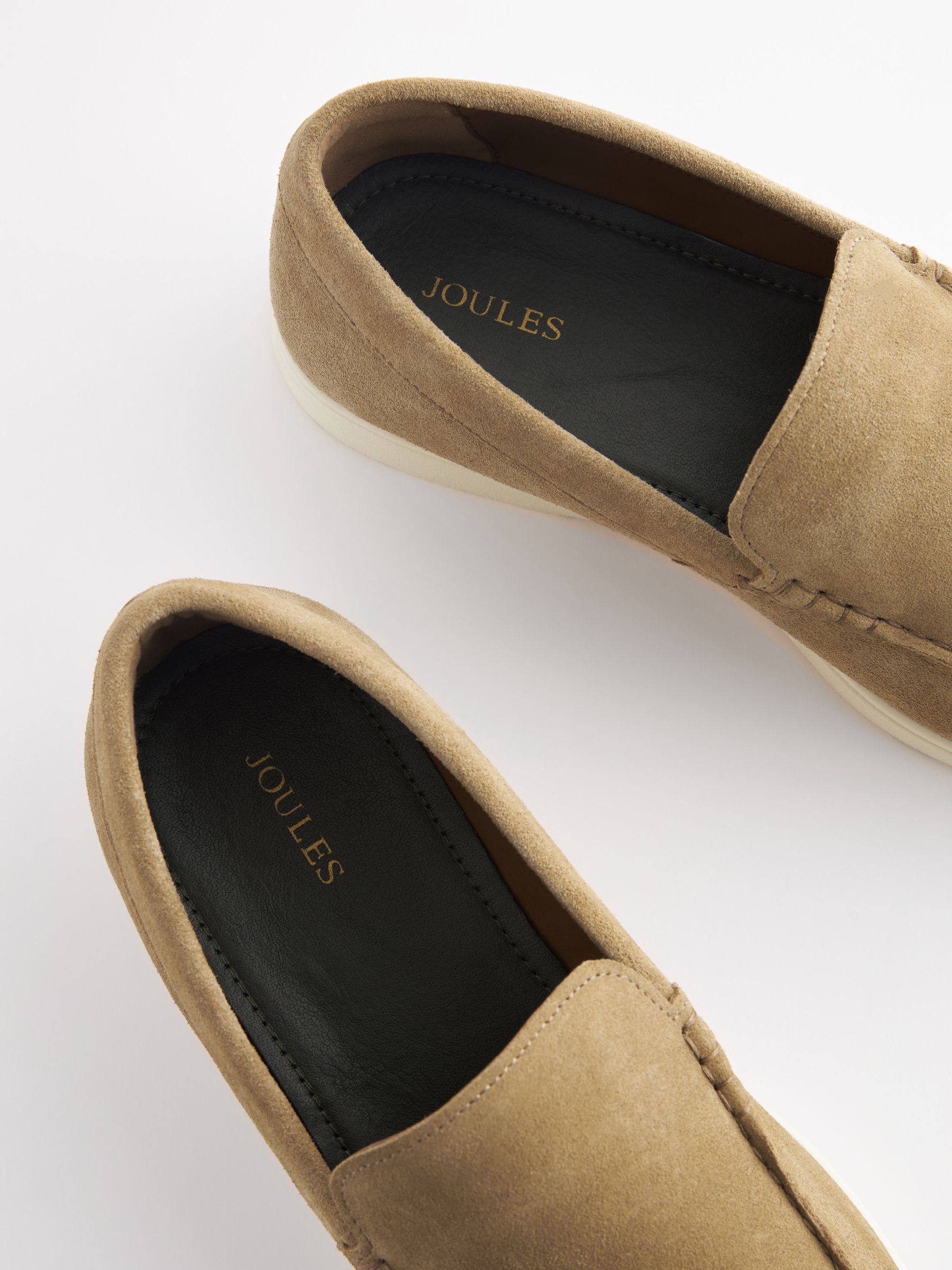 Tan Suede Apron Loafers - Image 4 of 6