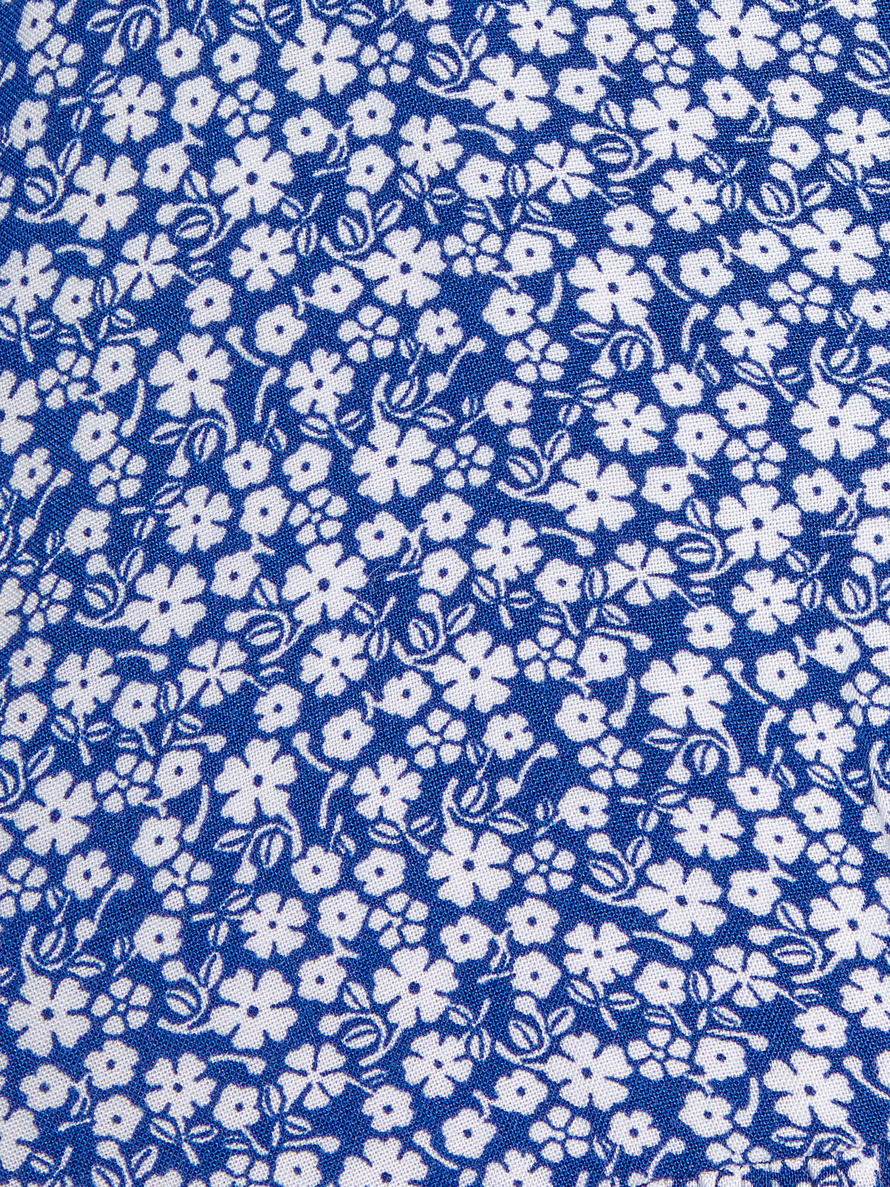 Navy Blue Ditsy Floral Button Front Dress - Image 3 of 3