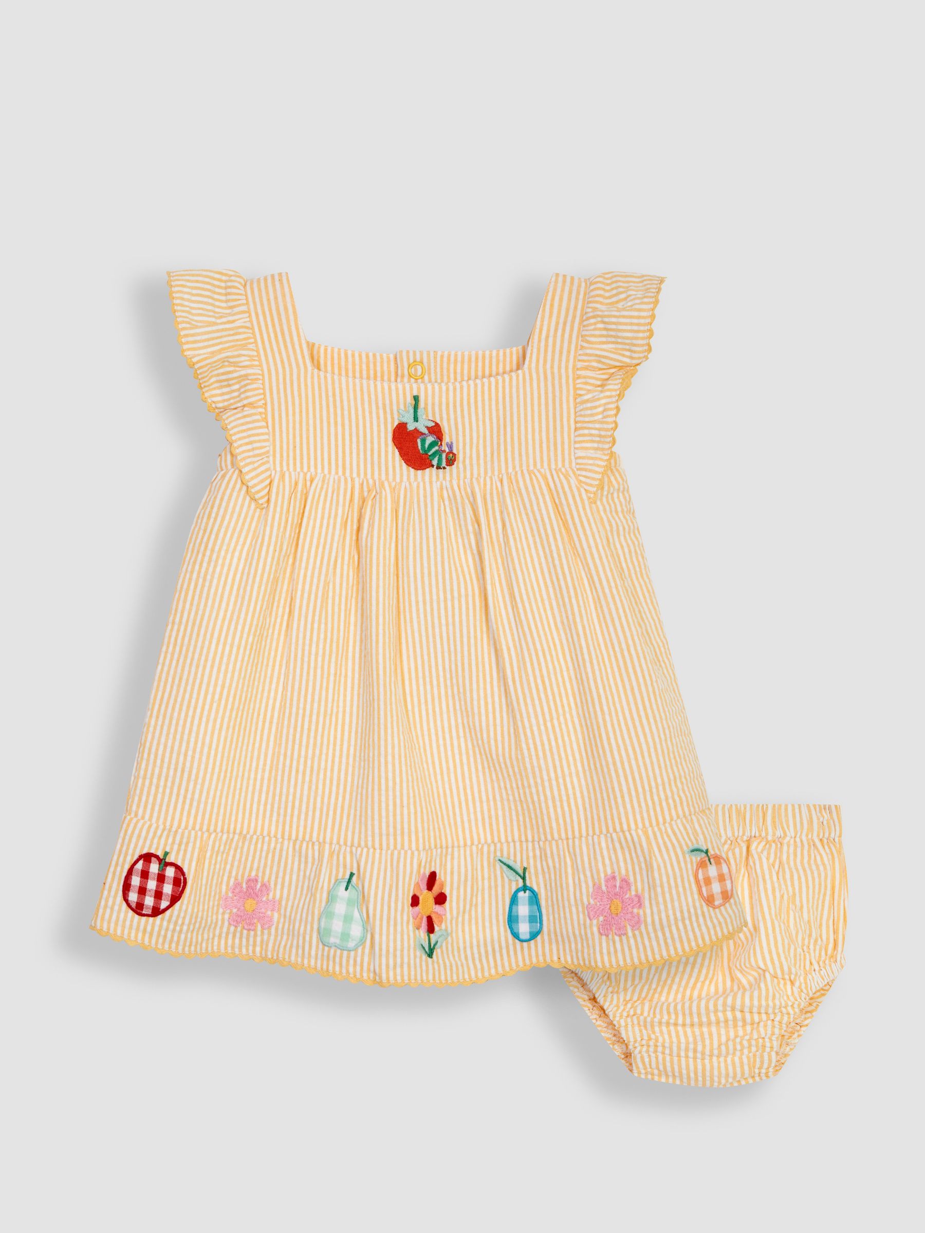 Yellow The Very Hungry Caterpillar Appliqué Pretty Summer Dress - Image 1 of 4