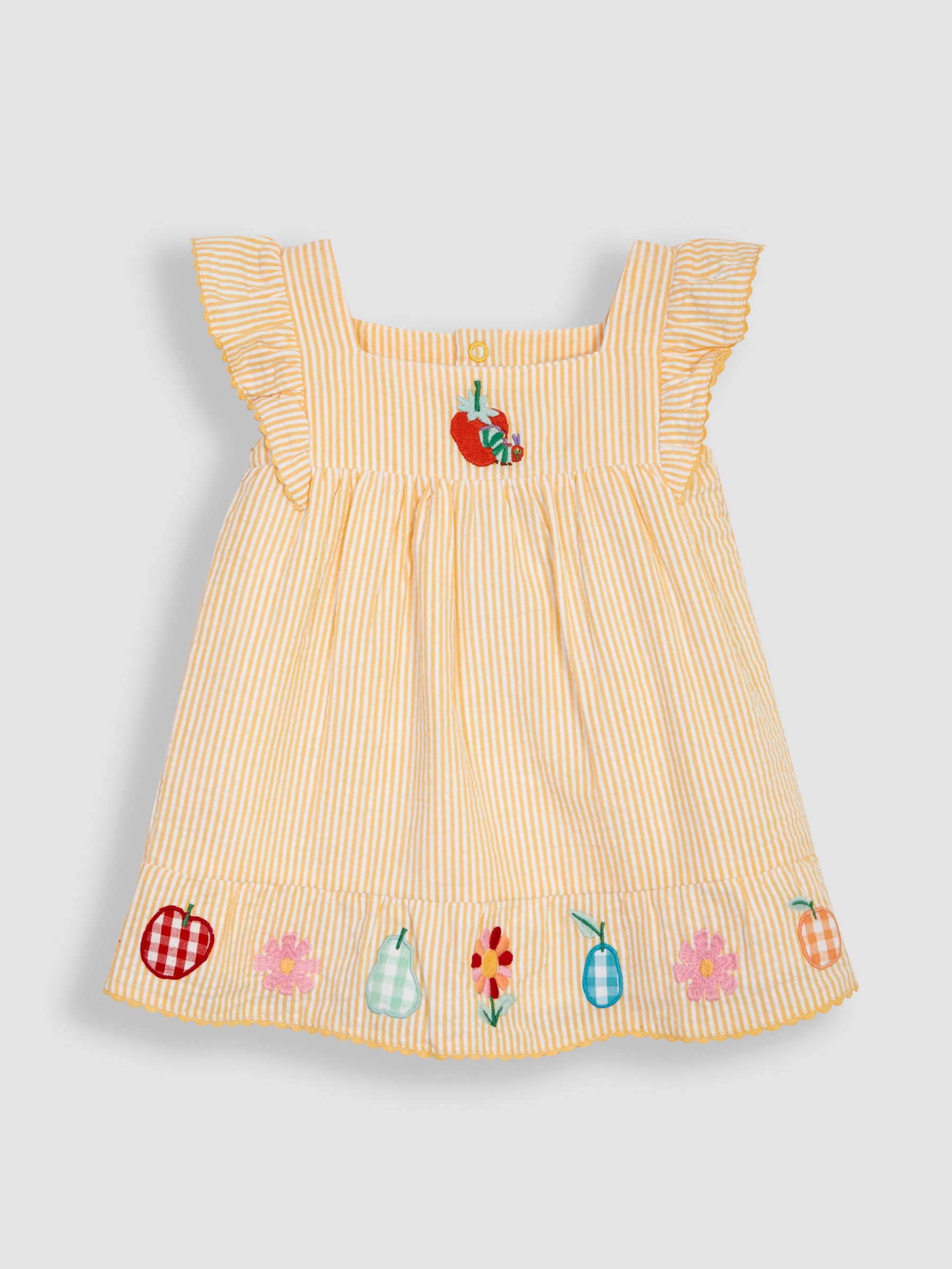 Yellow The Very Hungry Caterpillar Appliqué Pretty Summer Dress - Image 3 of 4