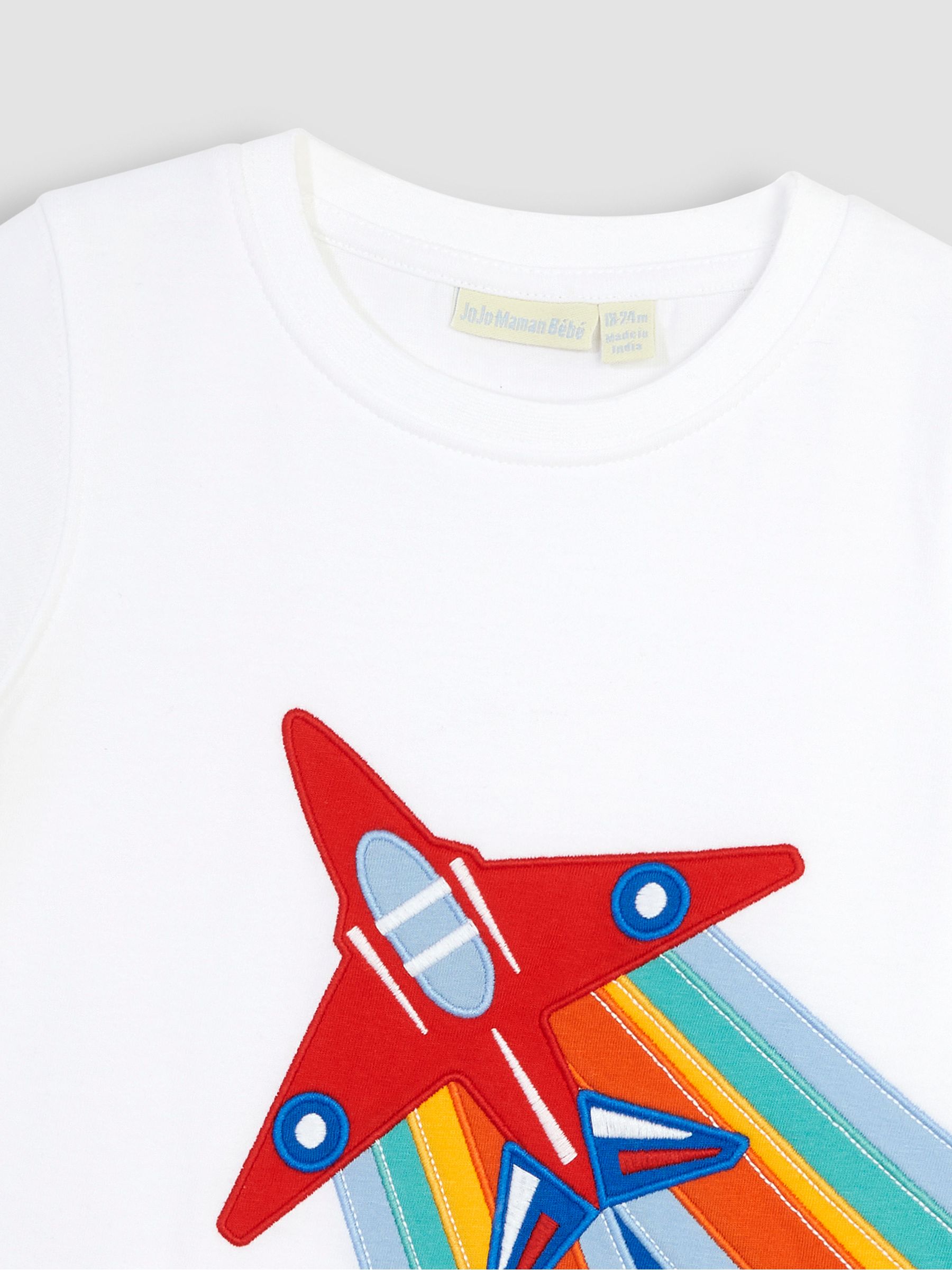 White Red Arrows Appliqué T-Shirt - Image 2 of 5