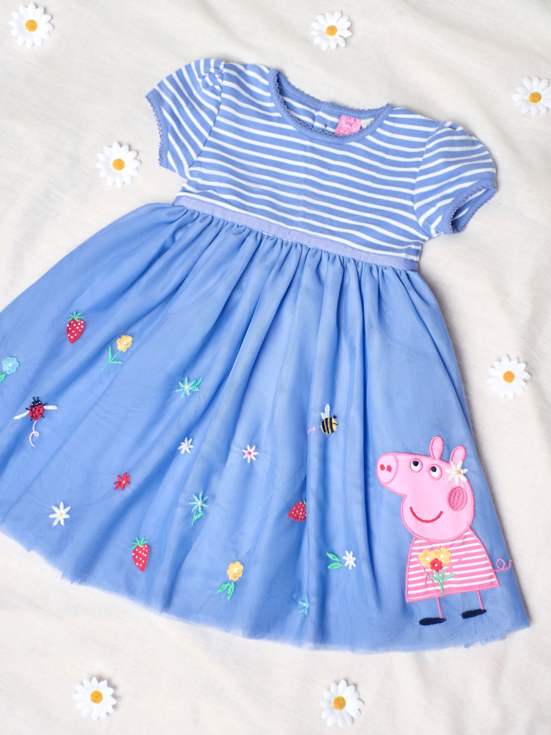 Peppa Pig Tulle Party Dress in Cornflower - Image 2 of 4