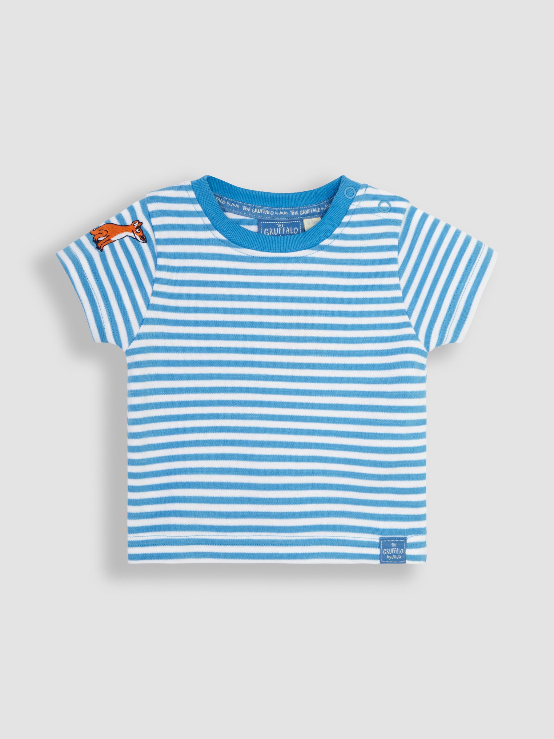 Stone 2-Piece Gruffalo Dungarees & Stripe T-Shirt Set - Image 3 of 6