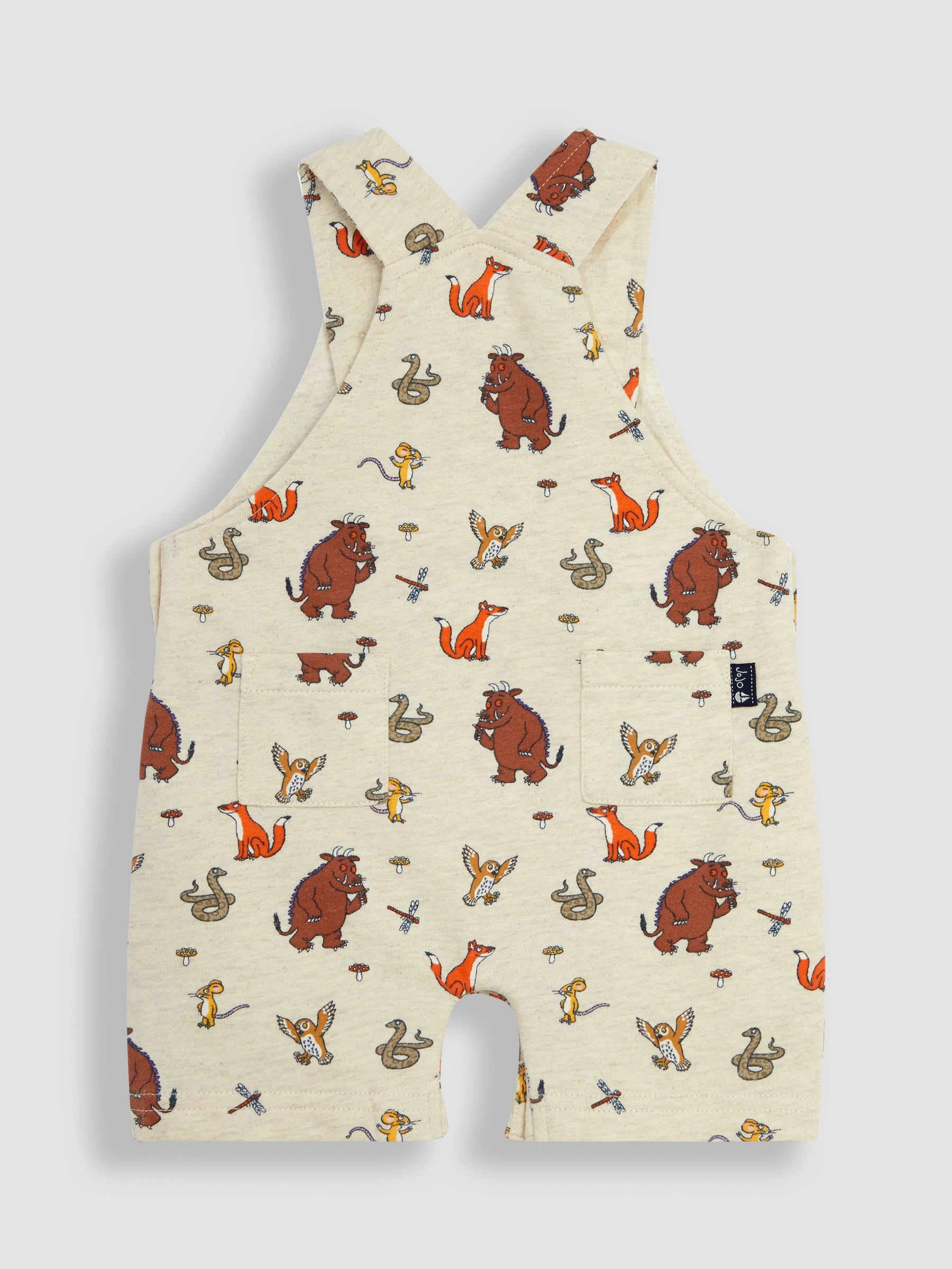 Stone 2-Piece Gruffalo Dungarees & Stripe T-Shirt Set - Image 5 of 6