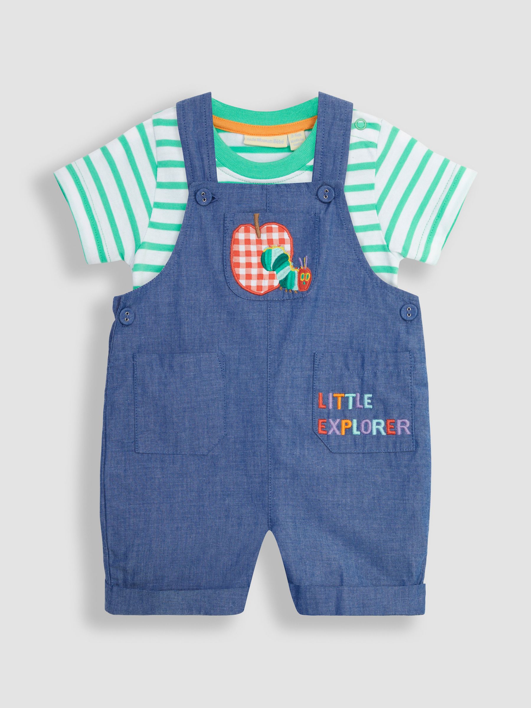 Chambray 2-Piece The Very Hungry Caterpillar Dungarees Set - Image 3 of 5