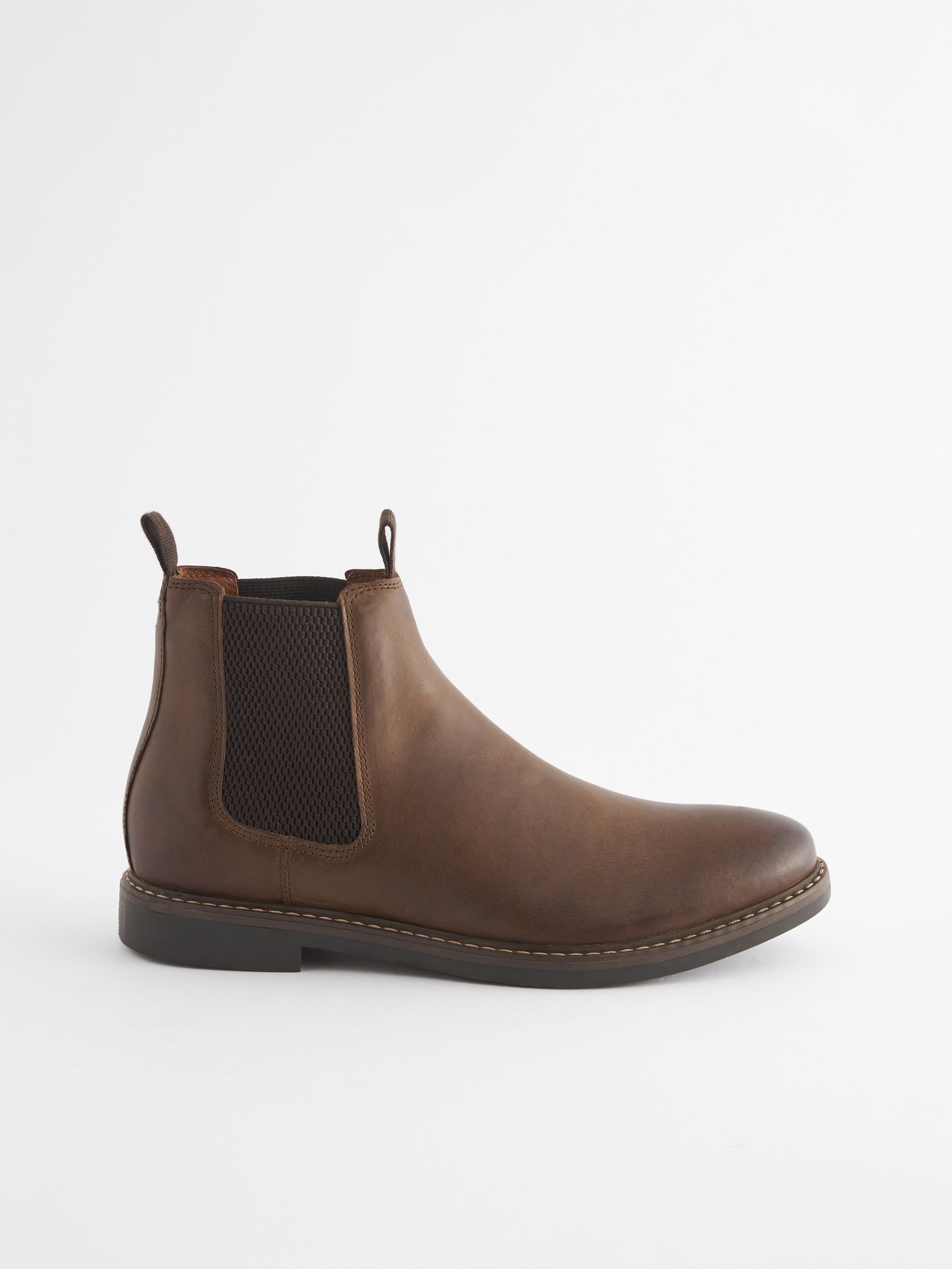 Brown Leather Chelsea Boots - Image 2 of 6