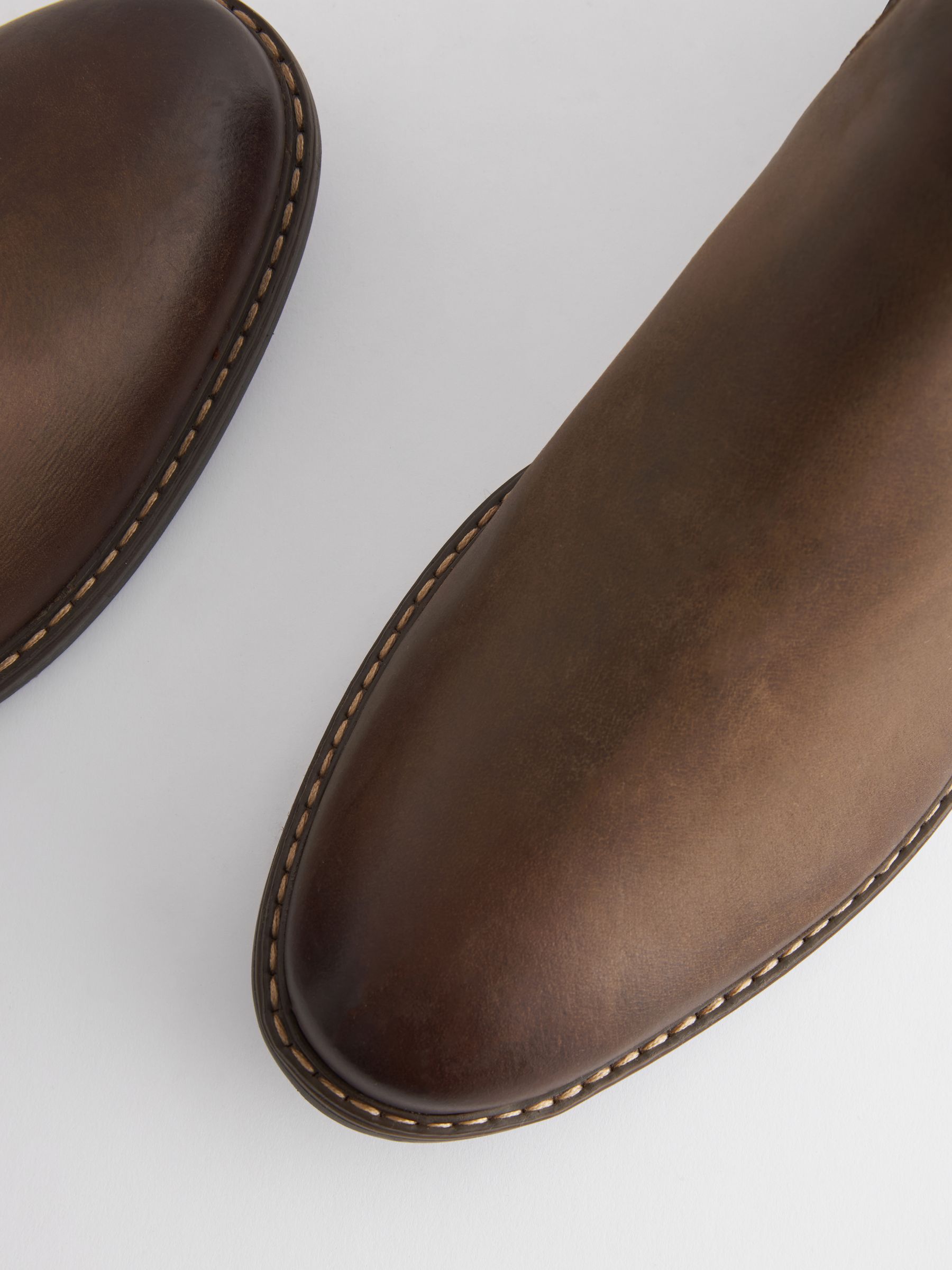 Brown Leather Chelsea Boots - Image 5 of 6