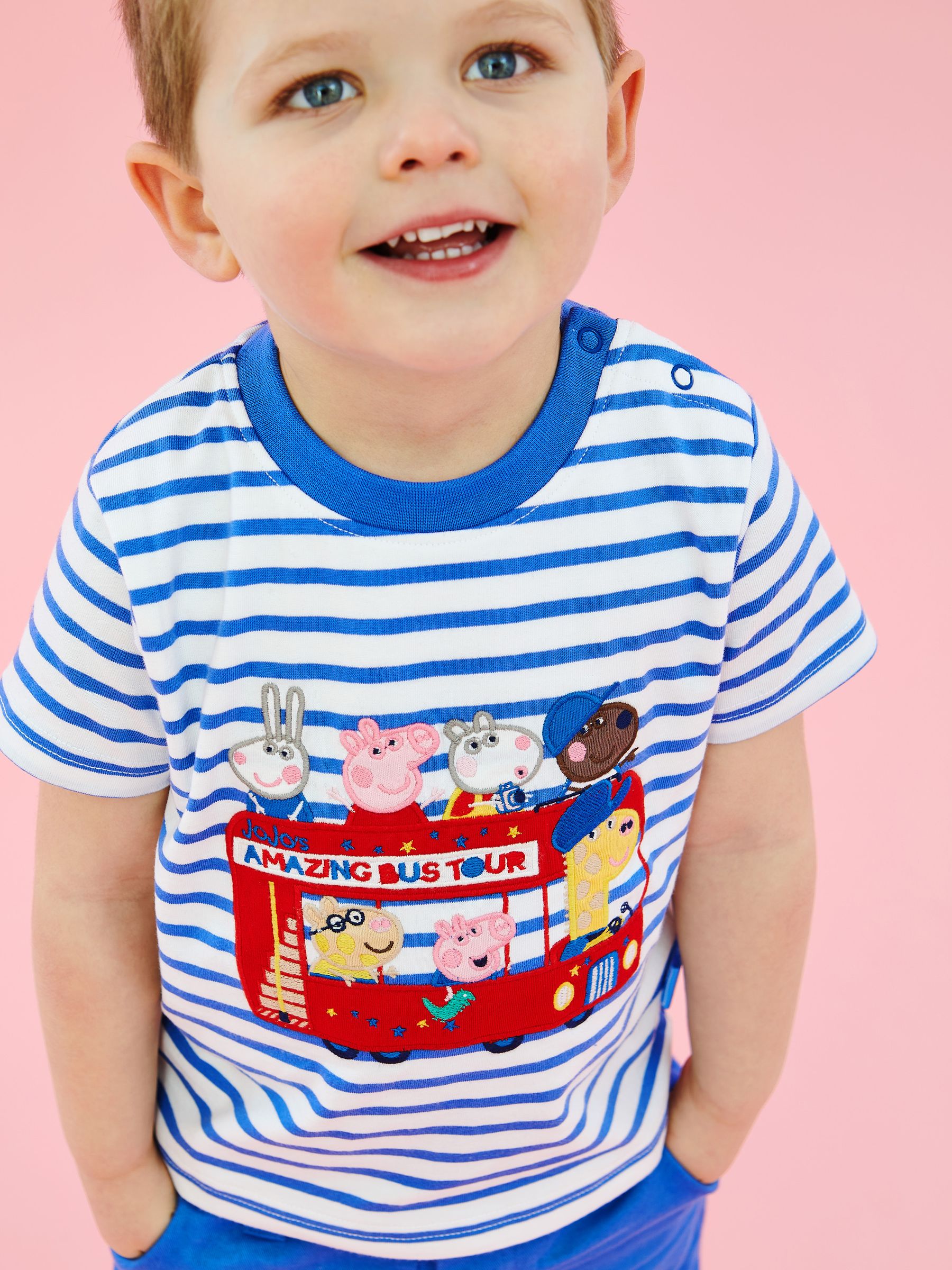 2-Piece Peppa Pig Appliqué T-Shirt & Shorts Set in Blue - Image 2 of 6