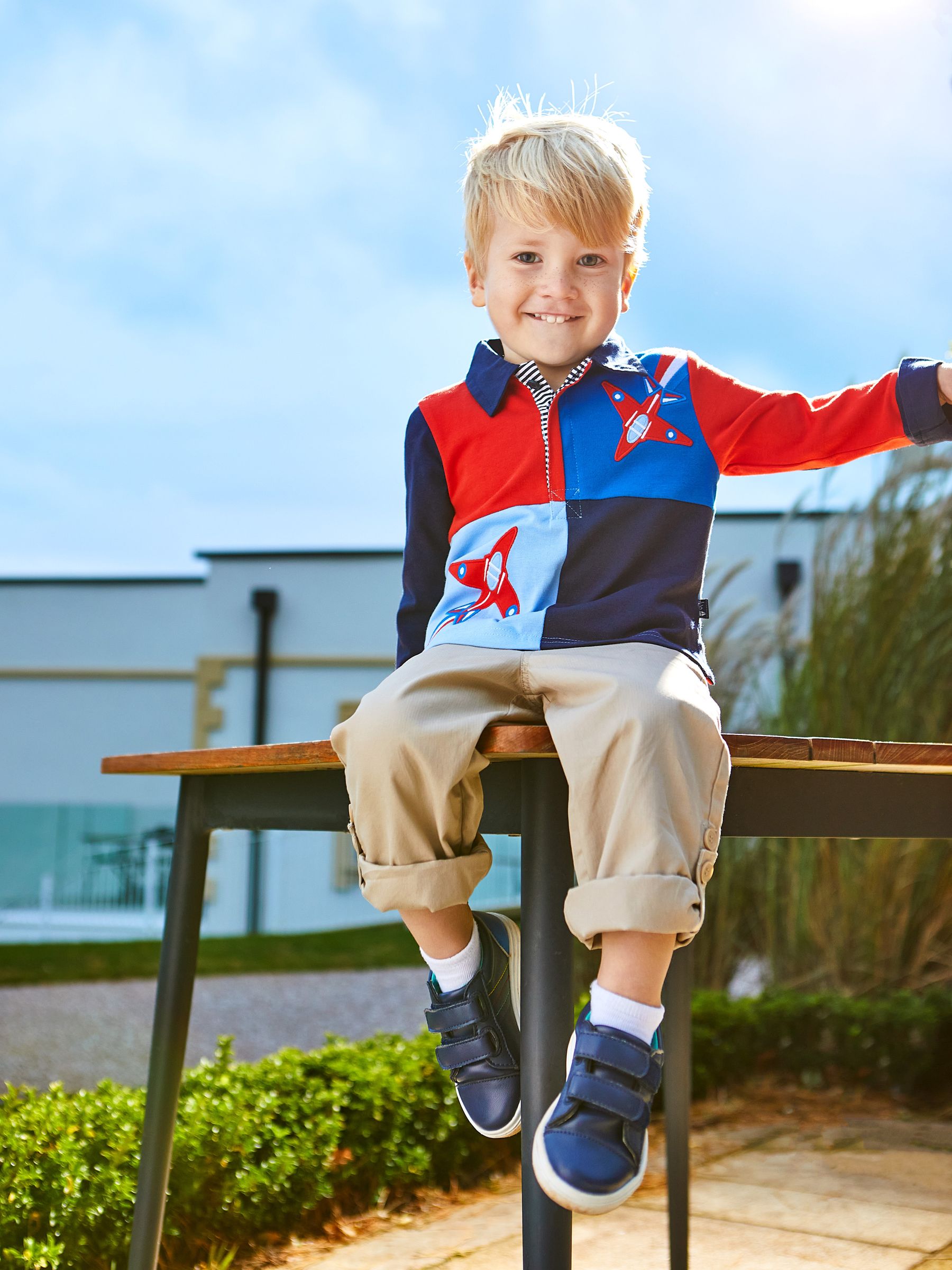 Red Red Arrows Appliqué Rugby Top - Image 1 of 7