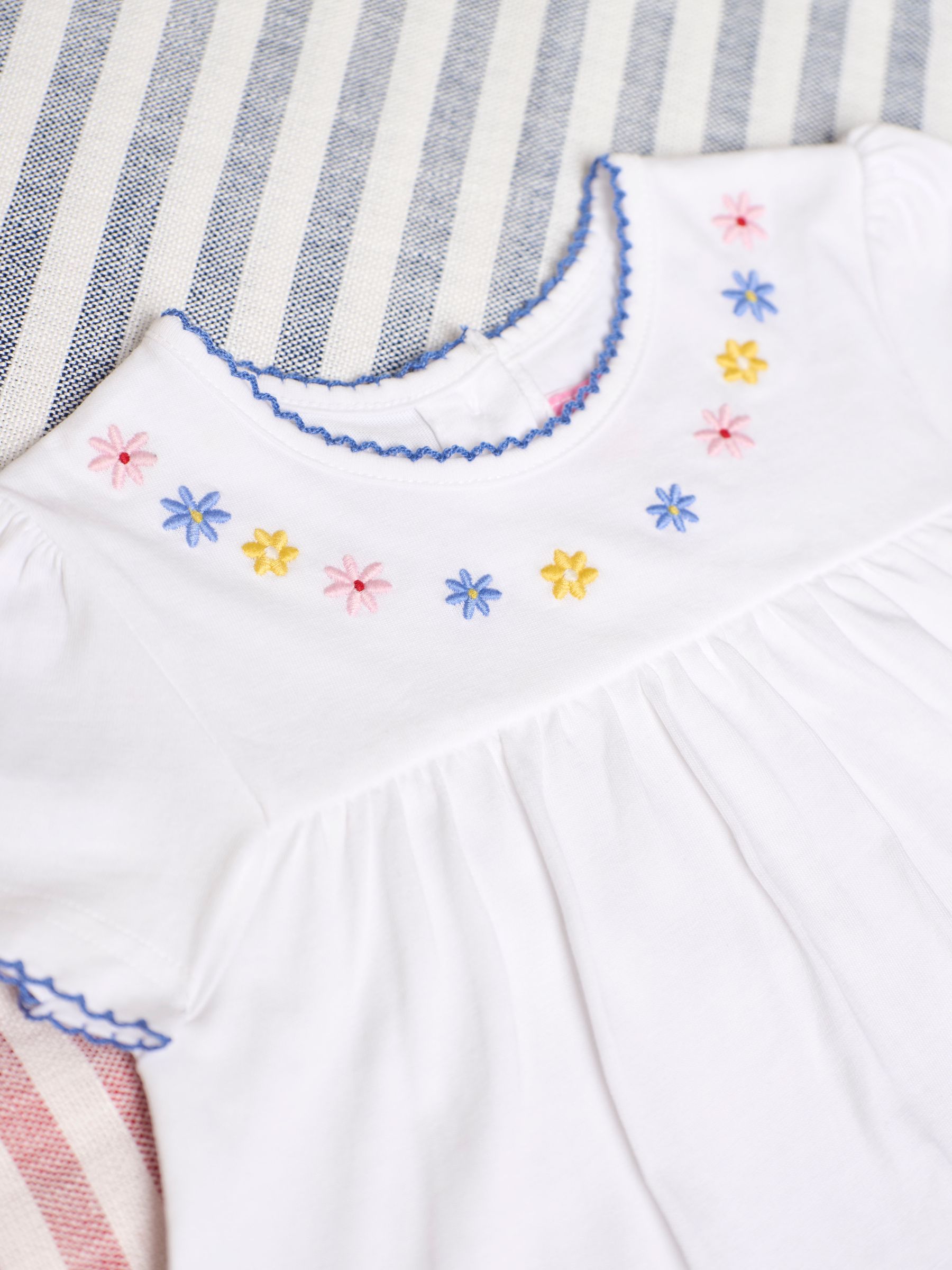 2-Piece Peppa Pig Embroidered Top & Shorts Set in White - Image 7 of 9