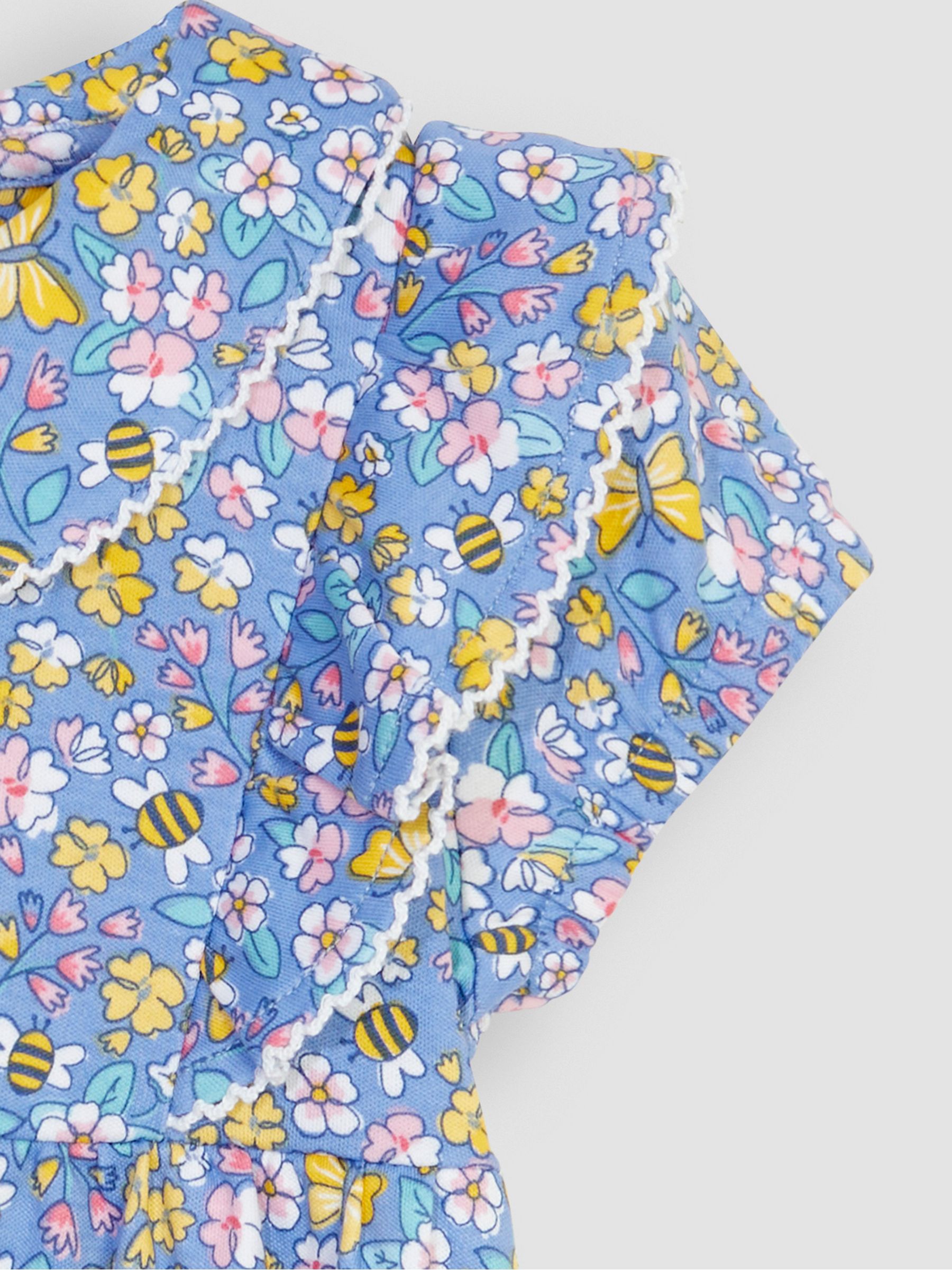 Blue Flower & Bee Peter Pan Ruffle Tea Jersey Dress - Image 2 of 3