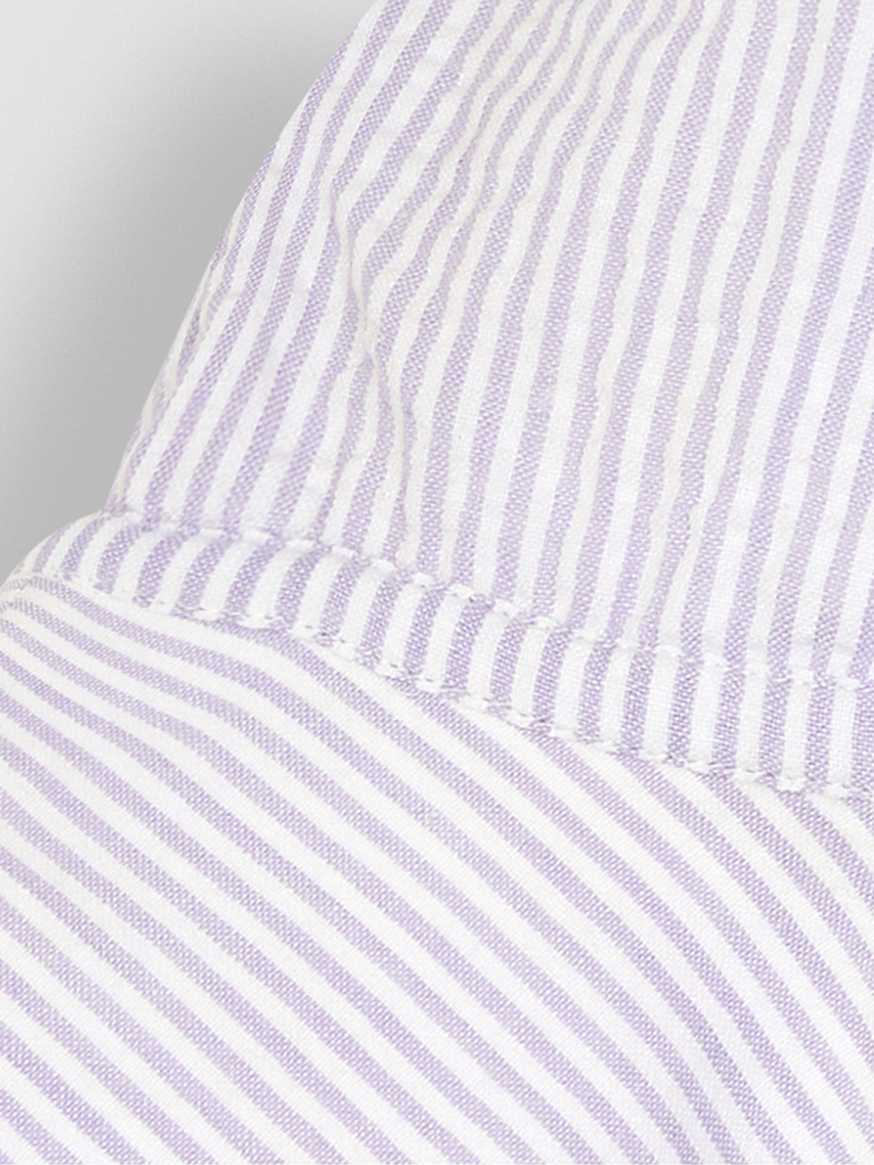 Lilac Purple Seersucker Stripe Floppy Sun Hat - Image 3 of 3
