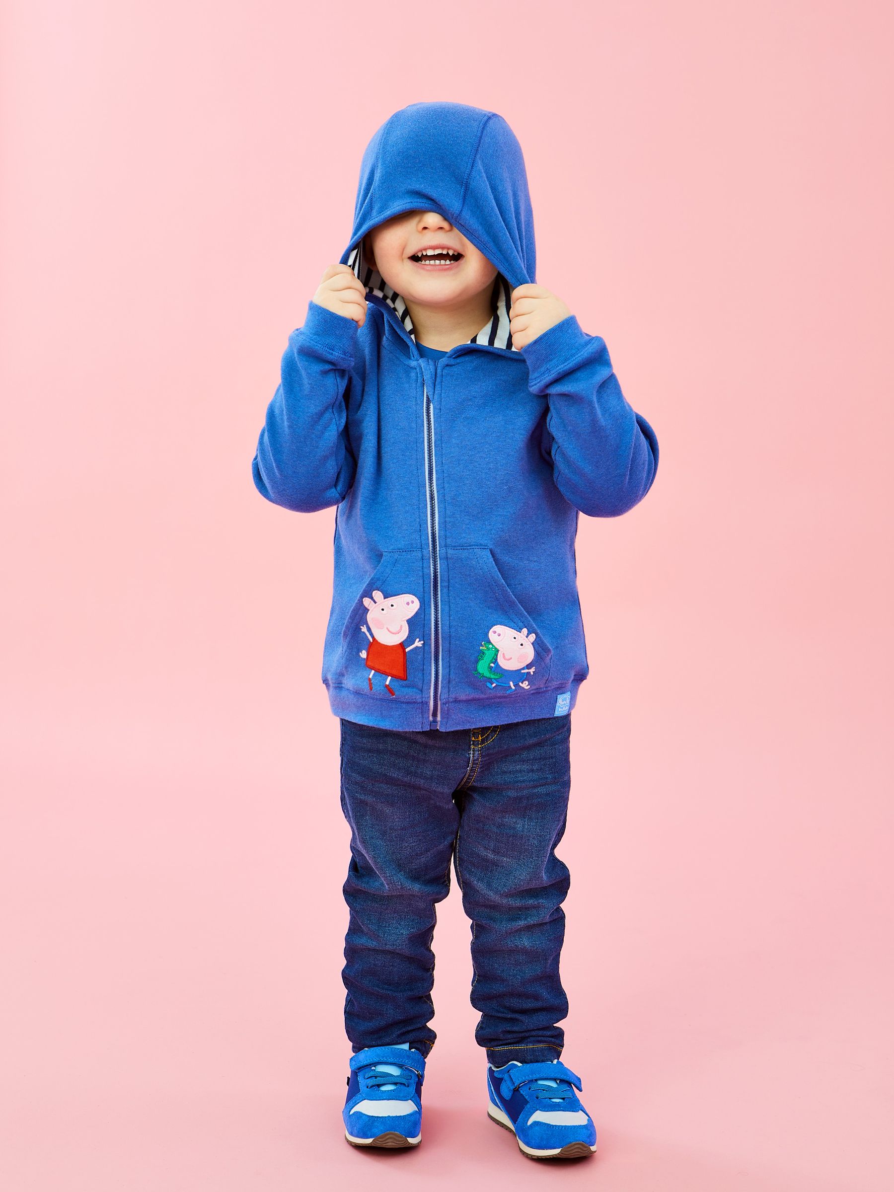 Cobalt Peppa Pig Appliqué Reversible Hoodie - Image 2 of 10