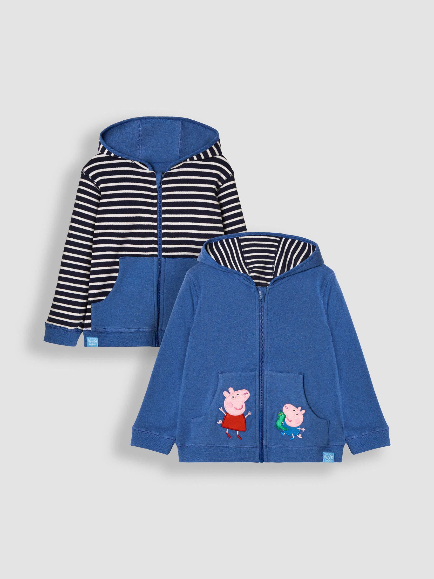 Cobalt Peppa Pig Appliqué Reversible Hoodie - Image 3 of 10