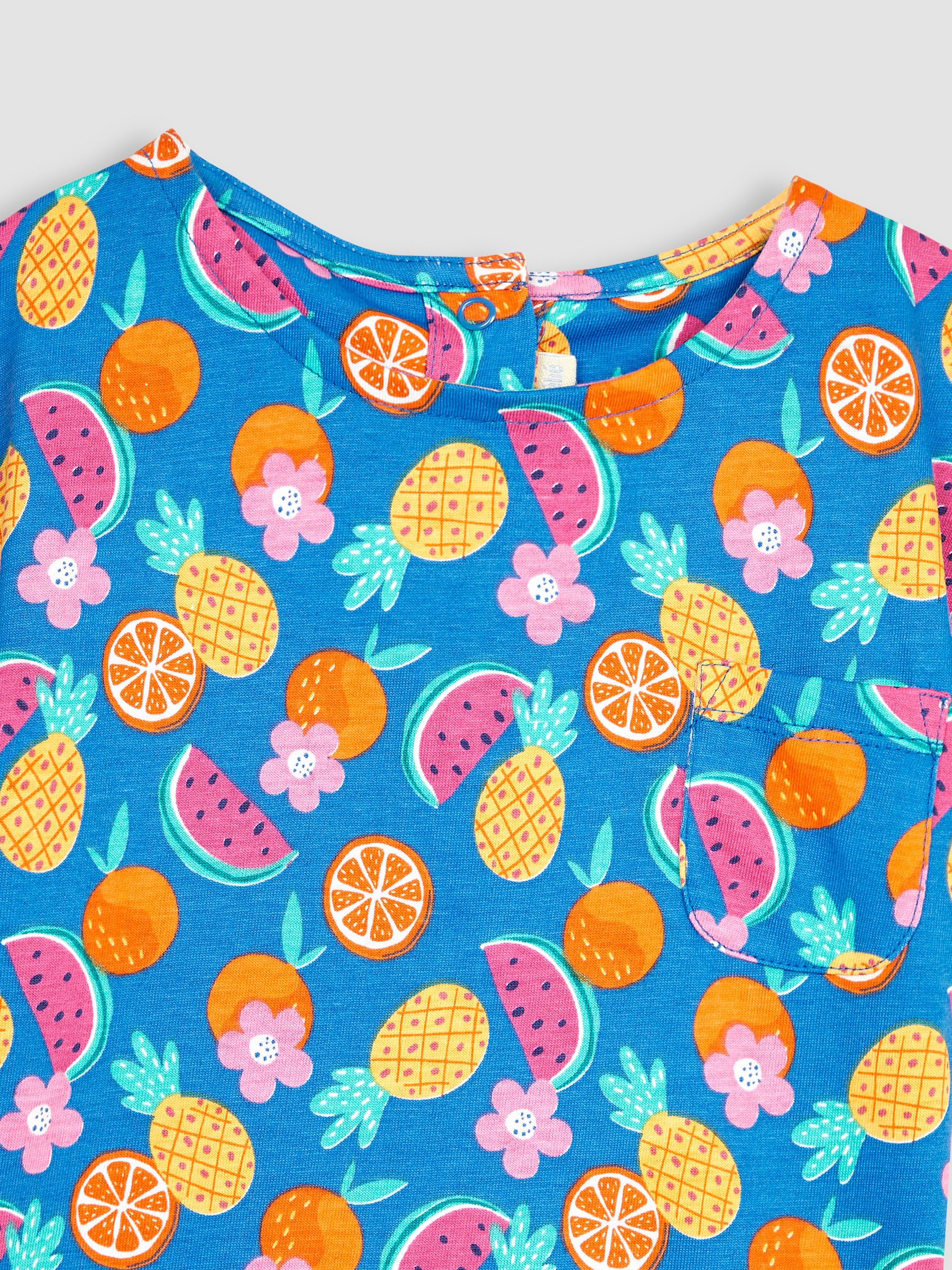 Cobalt Summer Fruits Drop Shoulder T-Shirt - Image 2 of 3