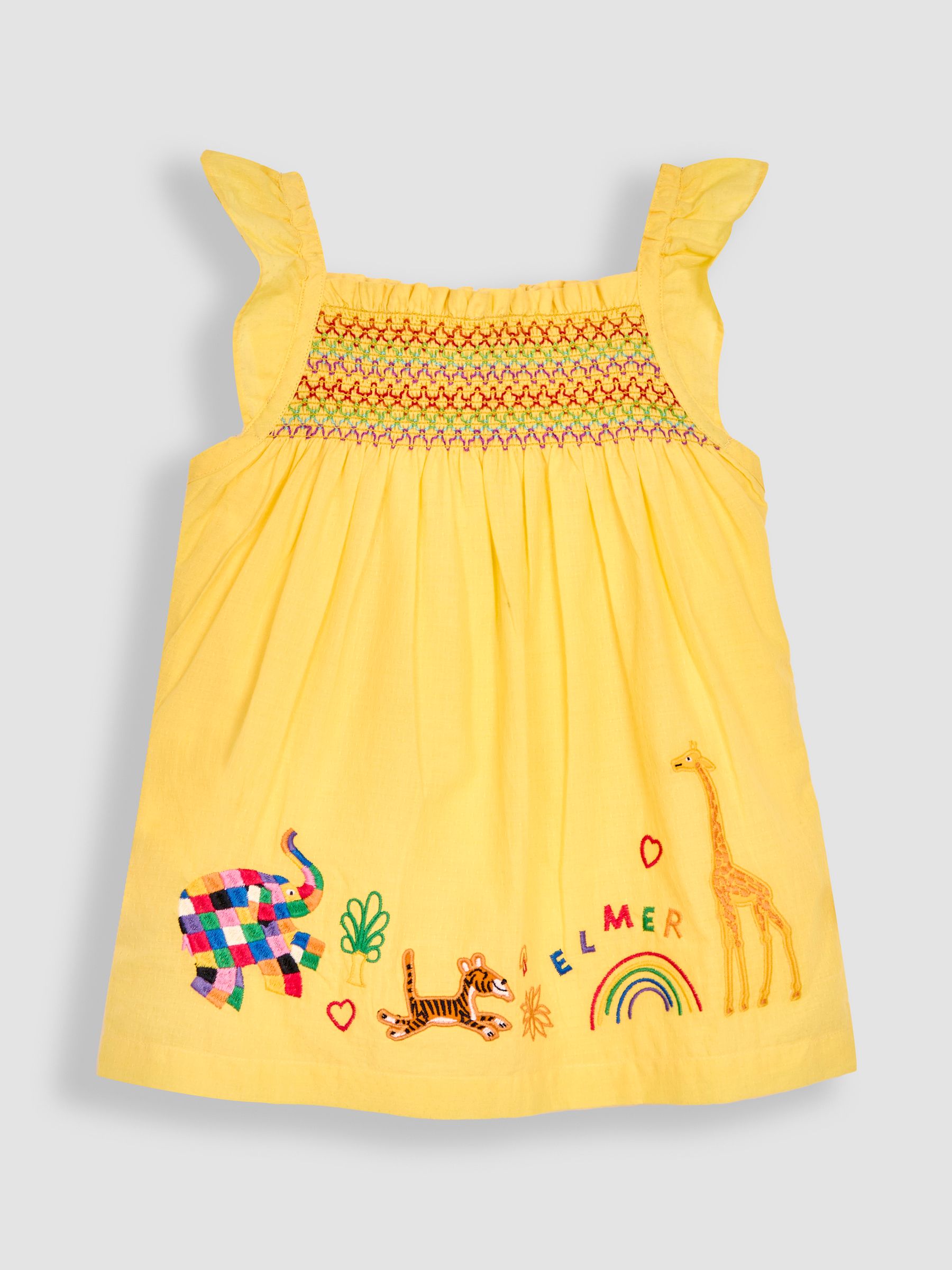 2-Piece Elmer Embroidered Top & Shorts Set in Yellow - Image 4 of 5