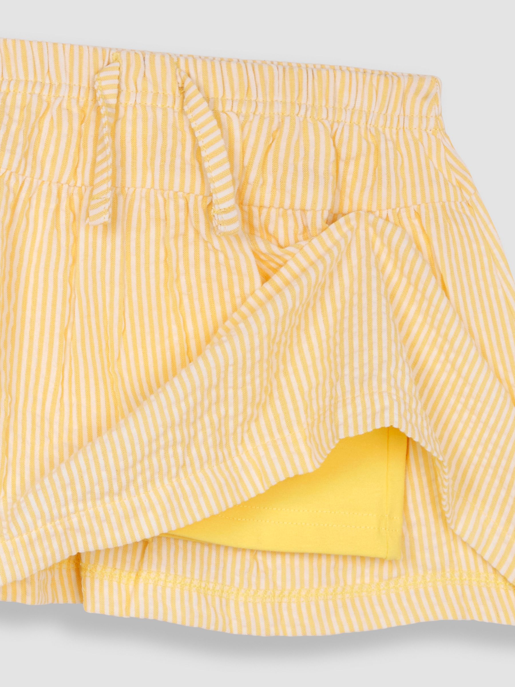 Yellow Seersucker Stripe Skort - Image 3 of 3